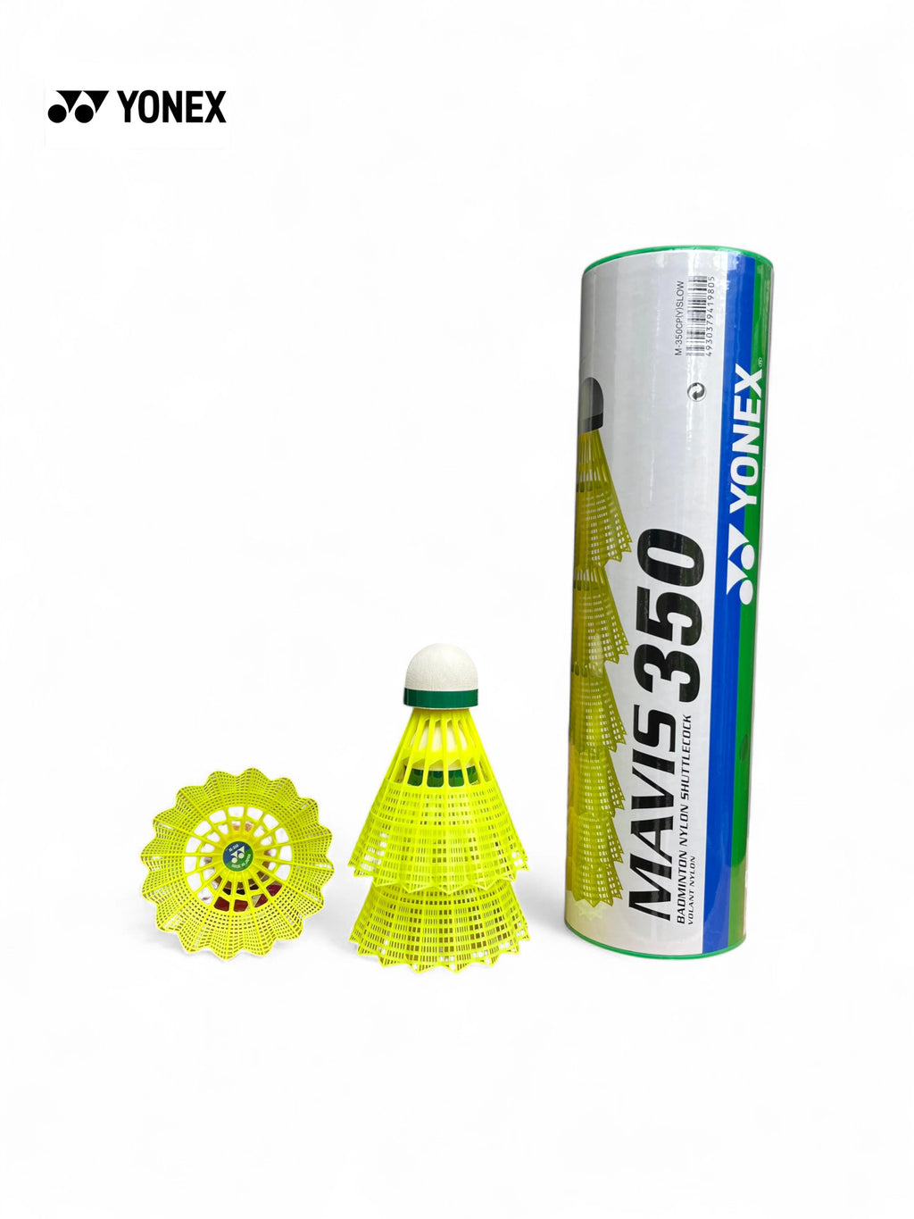 YONEX Mavis 350 Nylon Shuttlecock (Green Yellow)