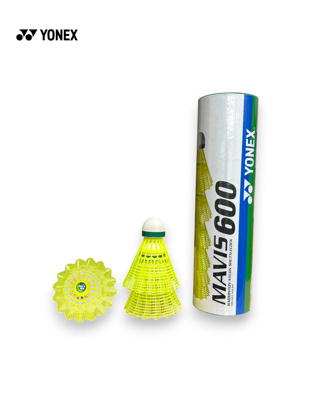 YONEX Mavis 600 Nylon Shuttlecock (Green Yellow)