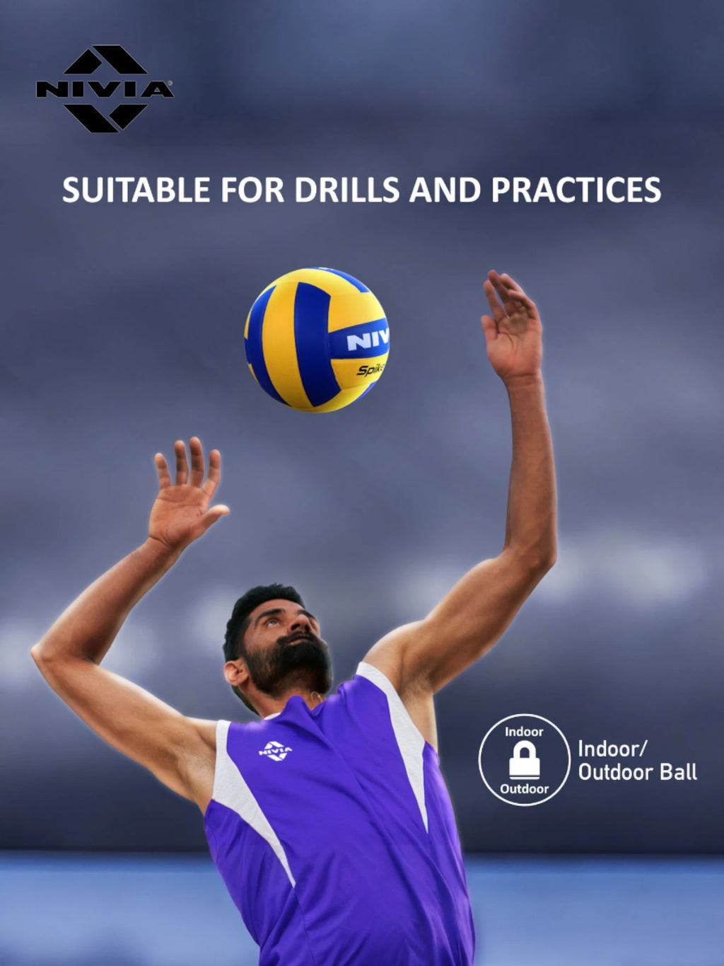 NIVIA SPIKESTER PU All Court Volleyball