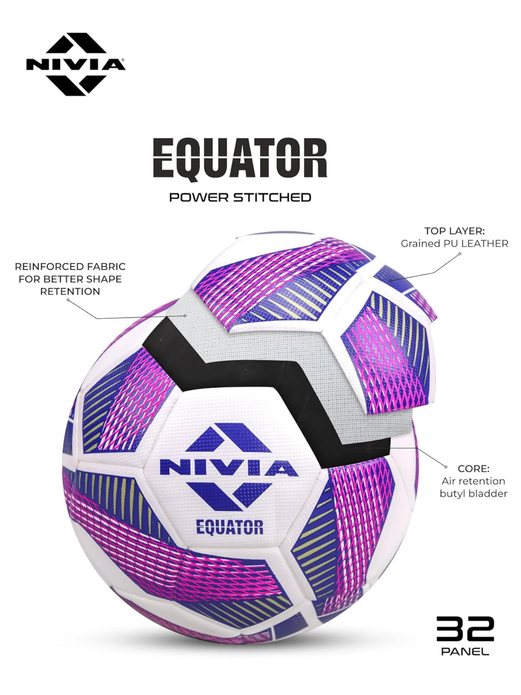 NIVIA Equator FIFA Quality Match Football