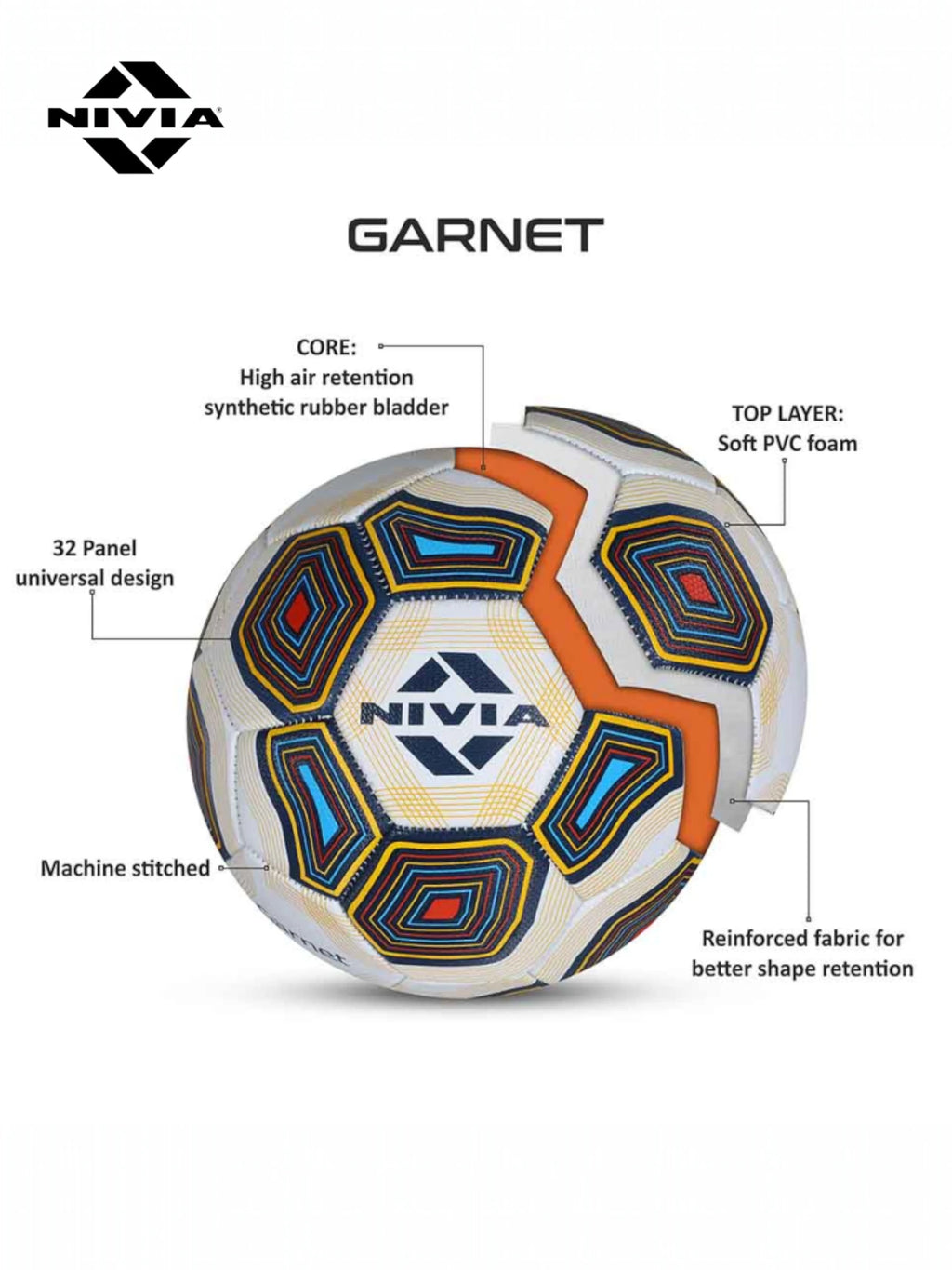 NIVIA Garnet All-Purpose Training Football