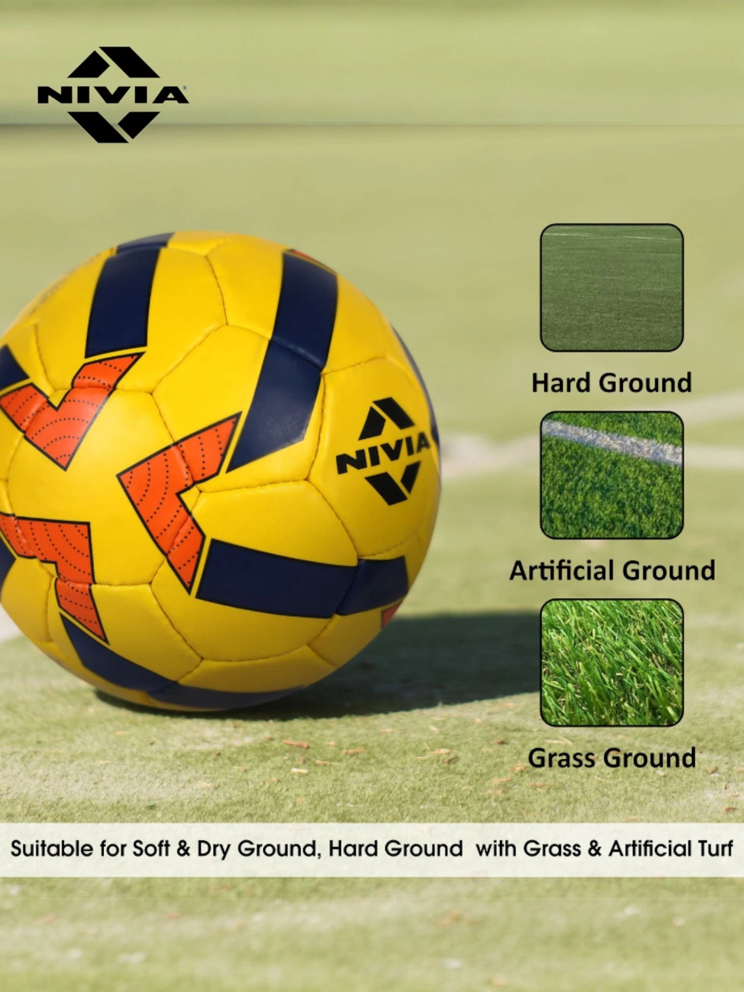 NIVIA Super Synthetic Entry-Level Practice football