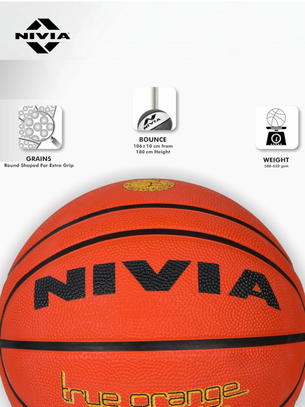 NIVIA True Orange Basketball
