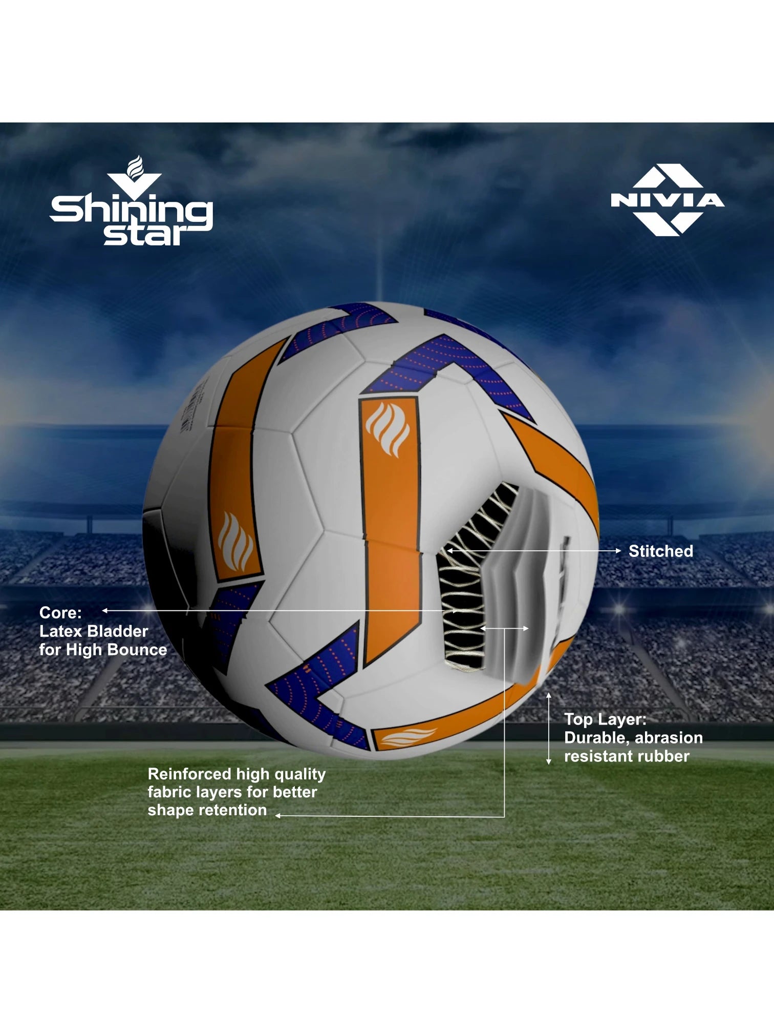 NIVIA Shining Star Match Football