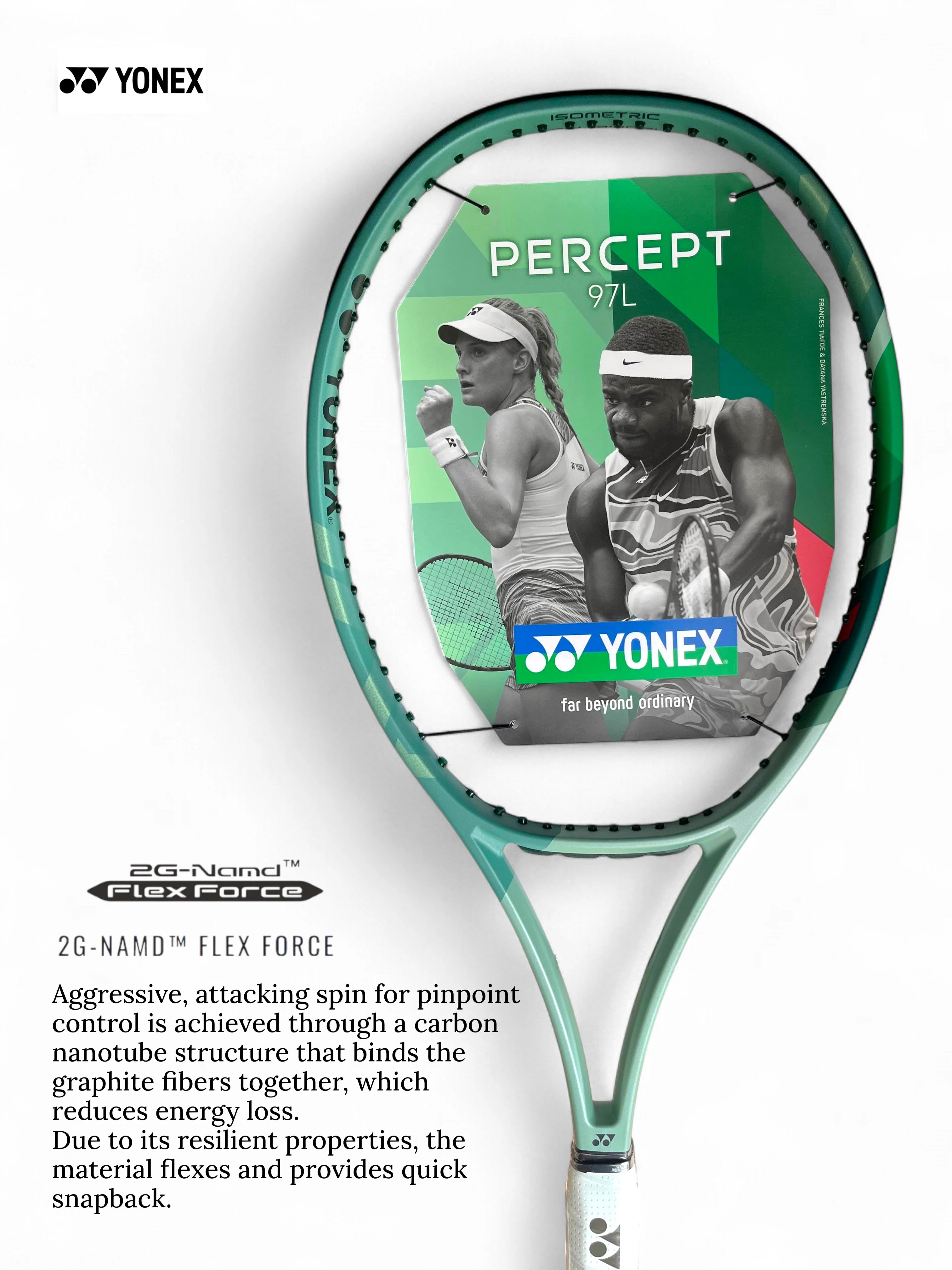 YONEX Percept 97L Unstrung Tennis Racquet (290g)