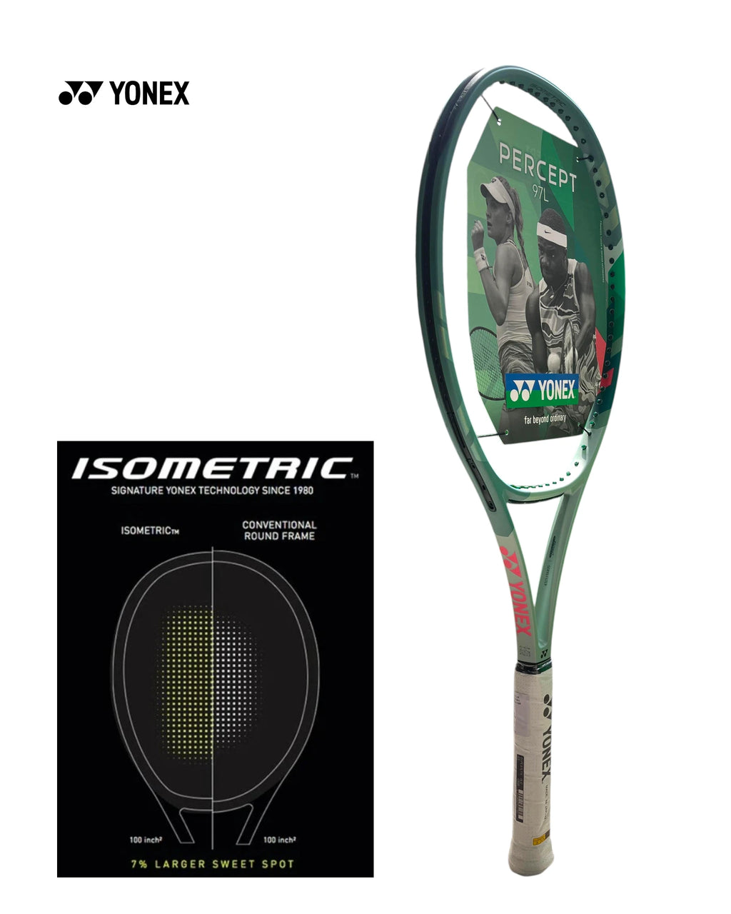 YONEX Percept 97L Unstrung Tennis Racquet (290g)