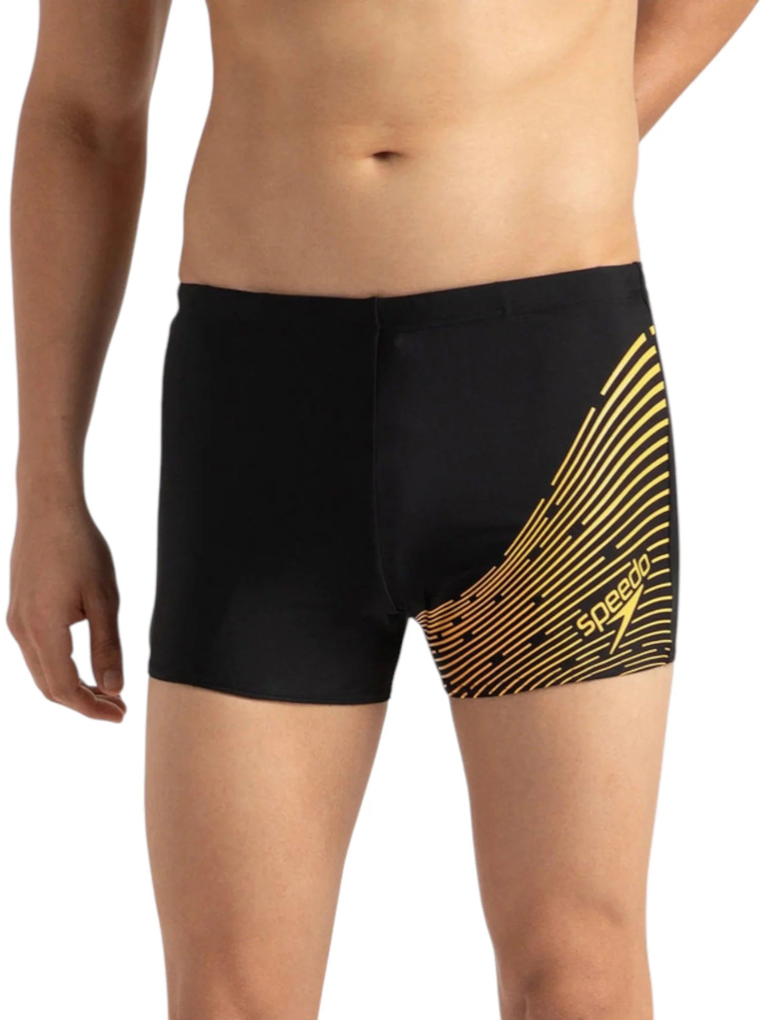 SPEEDO Endurance10 Medley Logo Aquashort - Black/Mandarin Peel