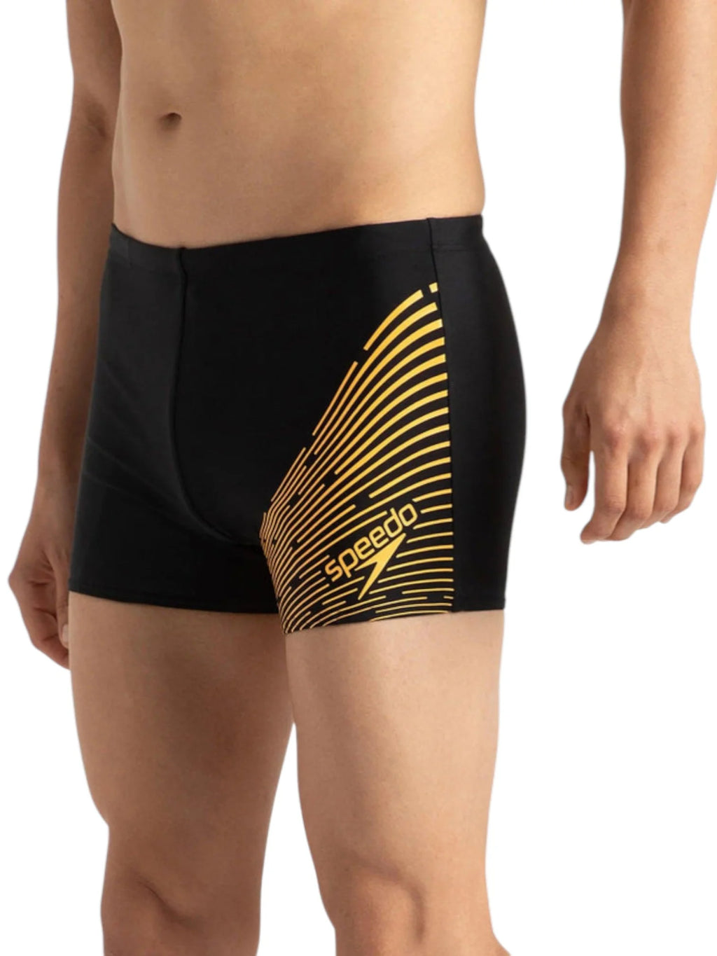 SPEEDO Endurance10 Medley Logo Aquashort - Black/Mandarin Peel