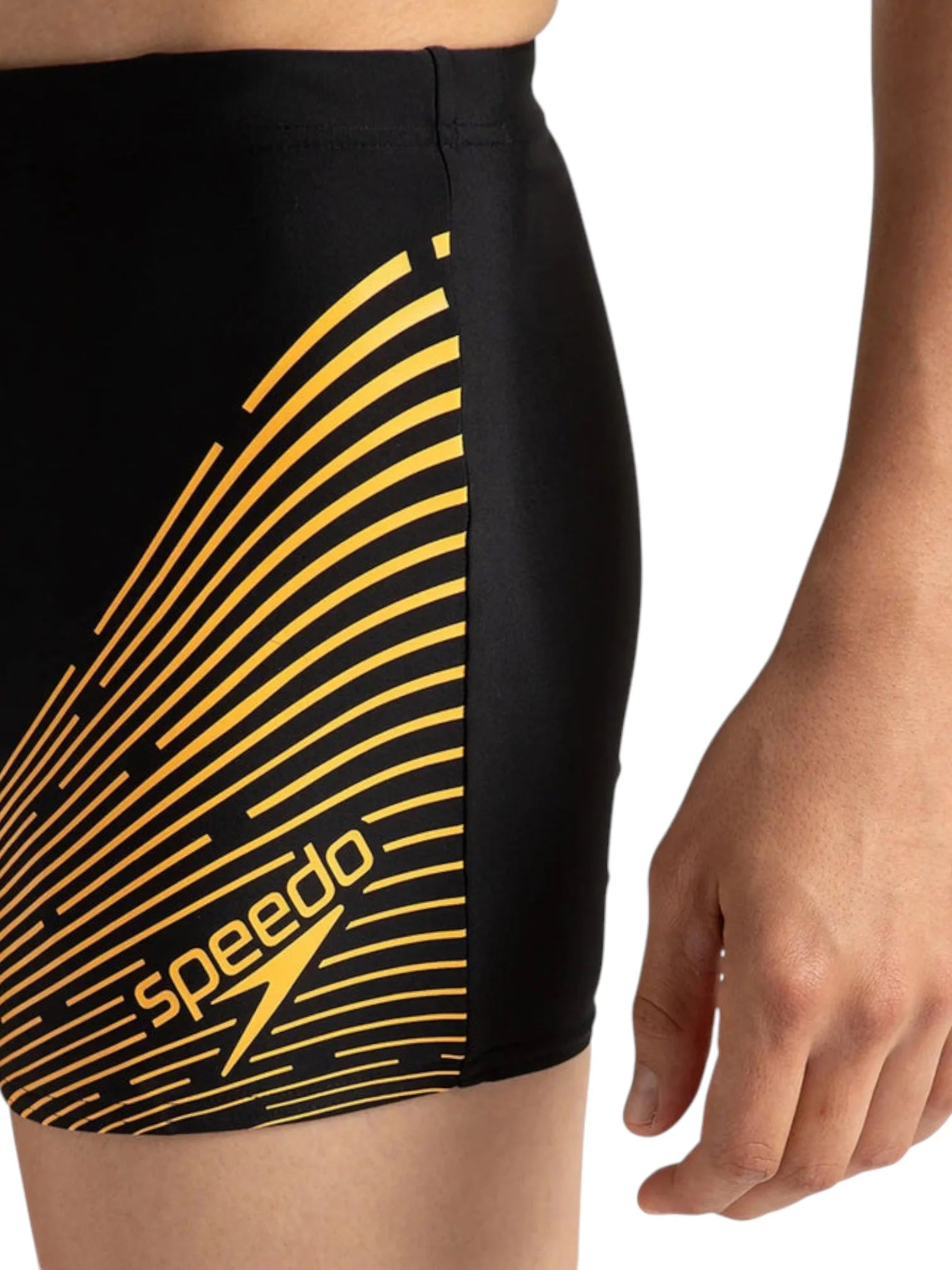 SPEEDO Endurance10 Medley Logo Aquashort - Black/Mandarin Peel