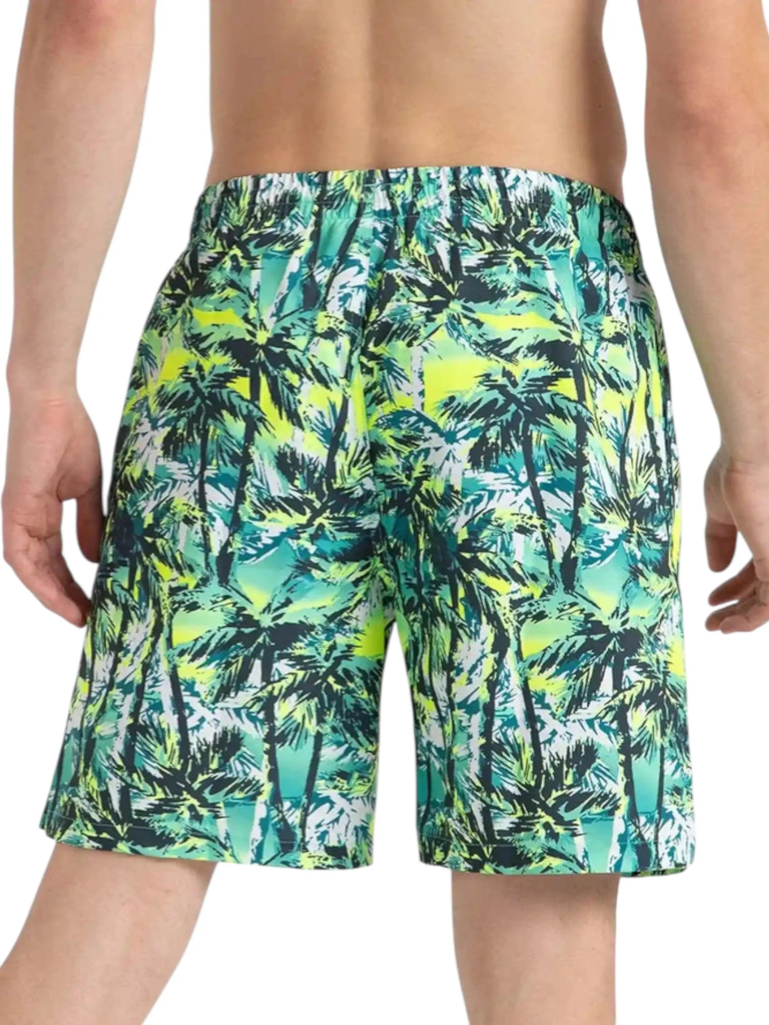 SPEEDO Men's Comfort Printed Watershorts With Side Pockets - Swell Green/Arctic Glass