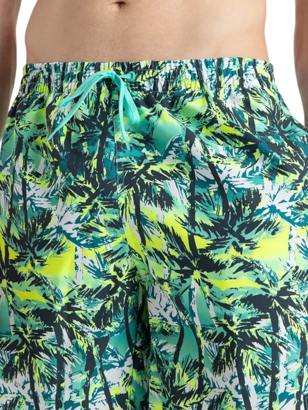 SPEEDO Men's Comfort Printed Watershorts With Side Pockets - Swell Green/Arctic Glass