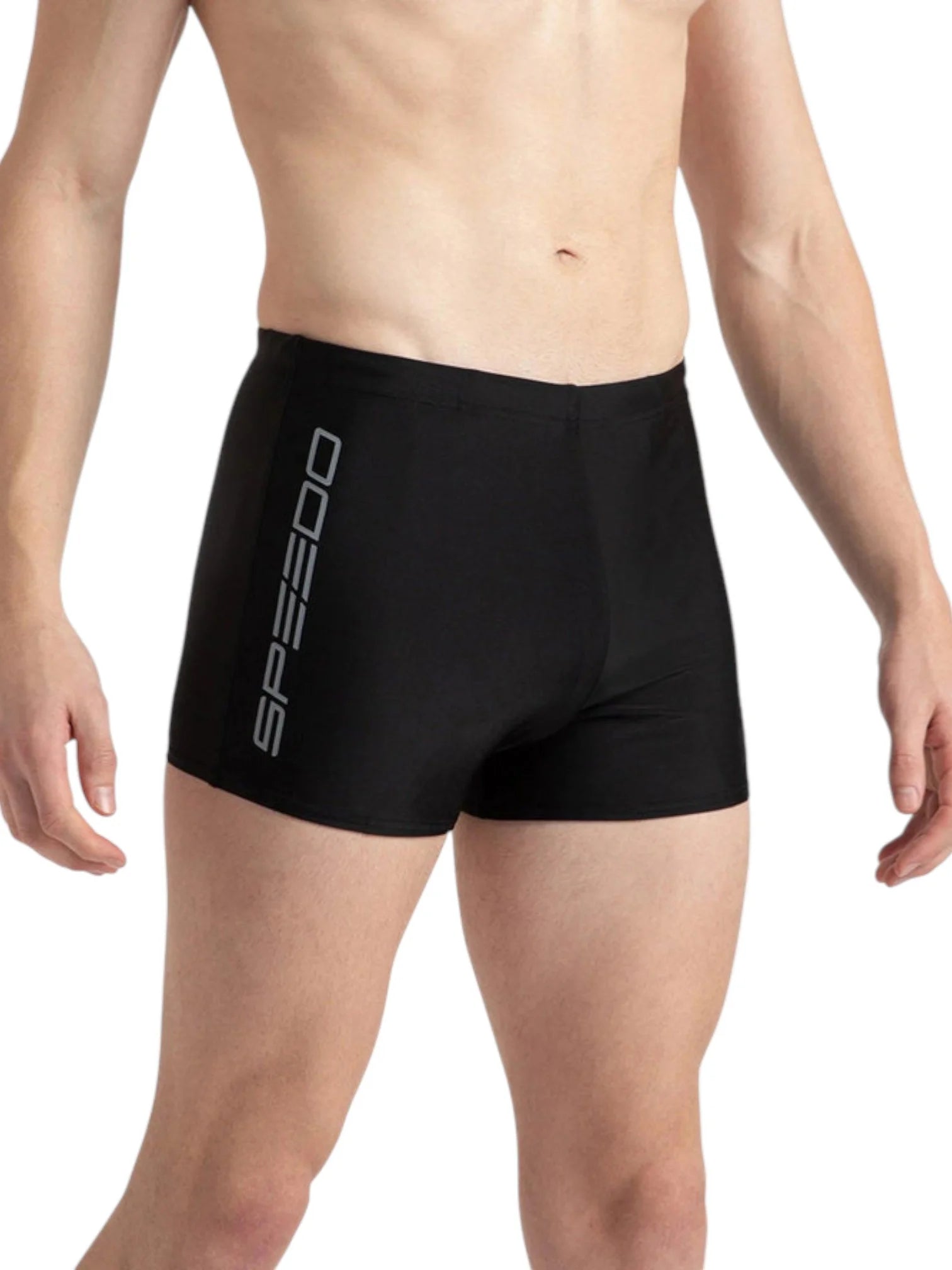 SPEEDO Men's Endurance10 Graphic Print Essential Aquashort - Black/Elephant