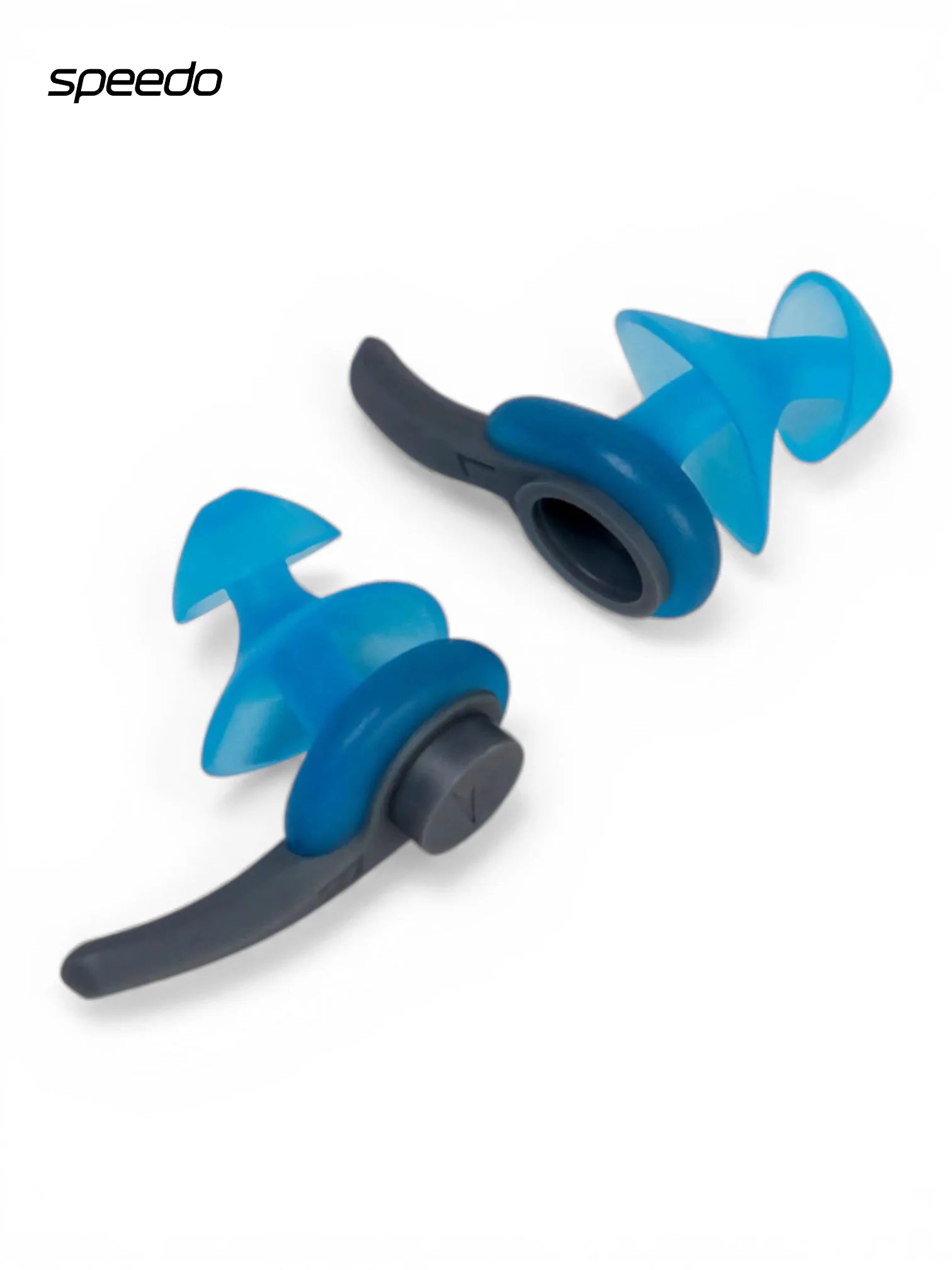 SPEEDO Unisex Adult Biofuse Secure Fit Ergonomic Design Swimming Ear Plugs - Blue/Grey