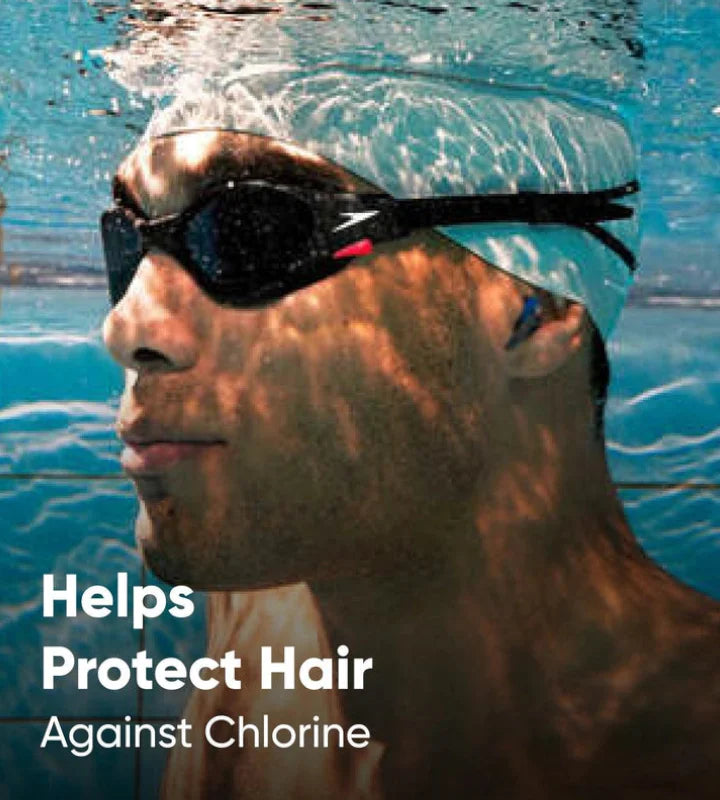 SPEEDO Unisex Bubble Active+ Swimming Cap | Chlorine-Resistant & Snag-Free Swim Cap for Men & Women