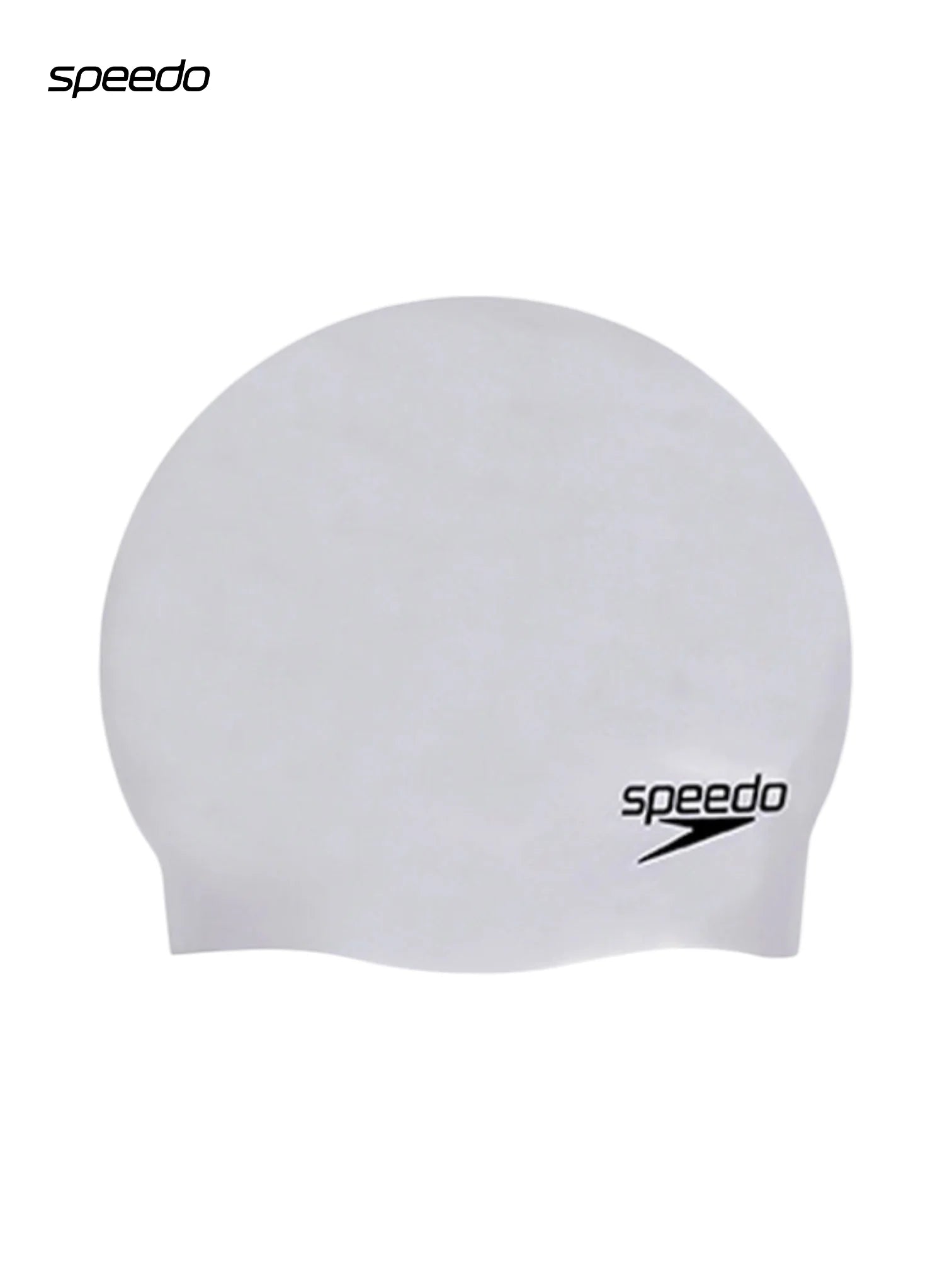 SPEEDO Unisex Moulded Silicone Swimming Cap - Black, Grey, Blue