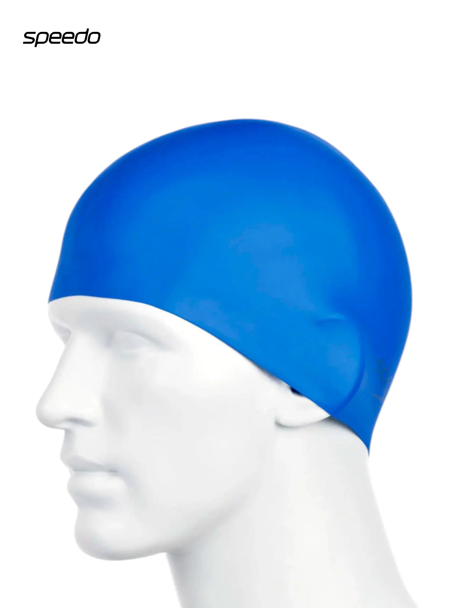 SPEEDO Unisex Moulded Silicone Swimming Cap - Black, Grey, Blue