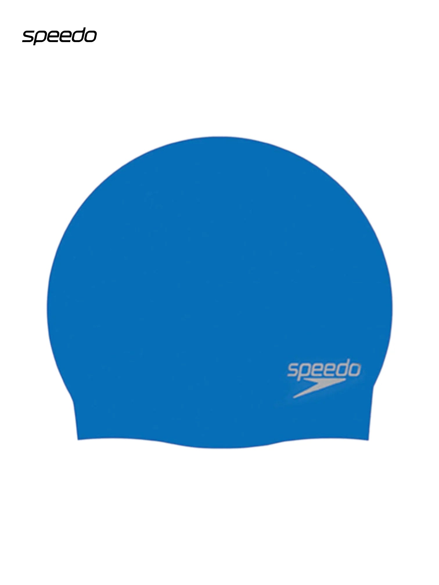 SPEEDO Unisex Moulded Silicone Swimming Cap - Black, Grey, Blue