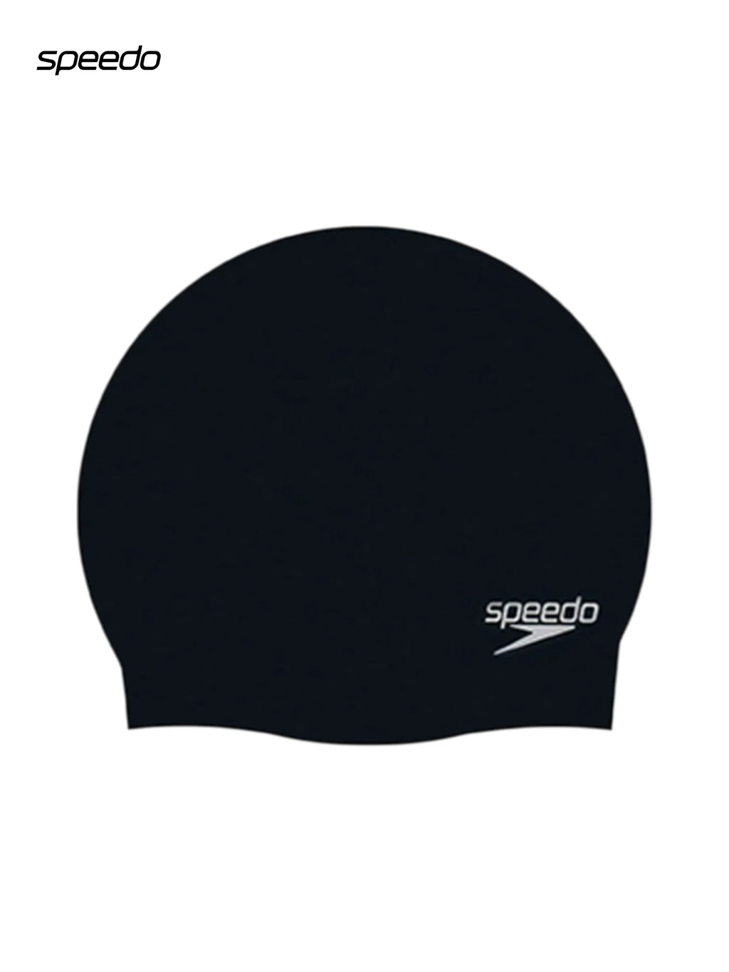 SPEEDO Unisex Moulded Silicone Swimming Cap - Black, Grey, Blue