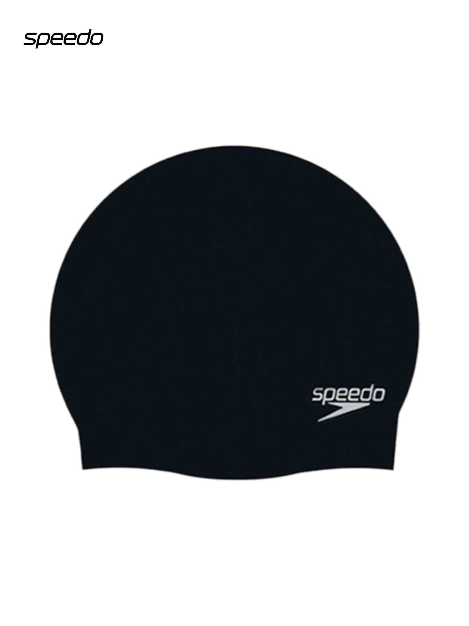 SPEEDO Unisex Moulded Silicone Swimming Cap - Black, Grey, Blue