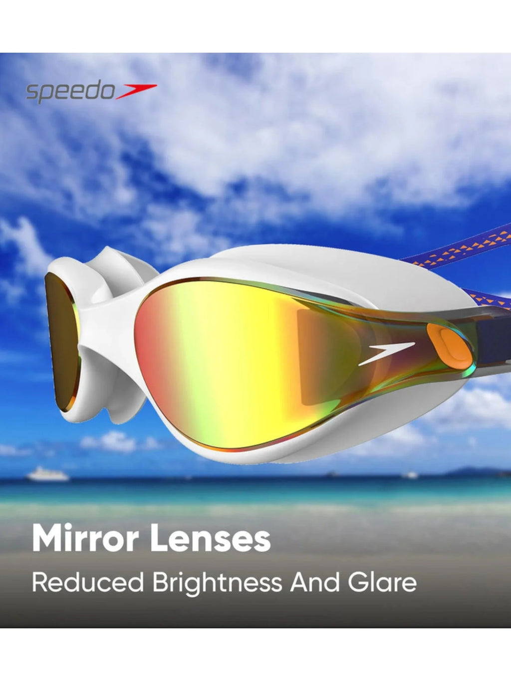 SPEEDO Vue Mirror Lens Swimming Goggles