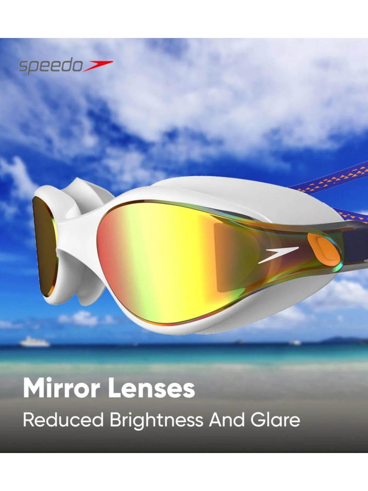 SPEEDO Vue Mirror Lens Swimming Goggles