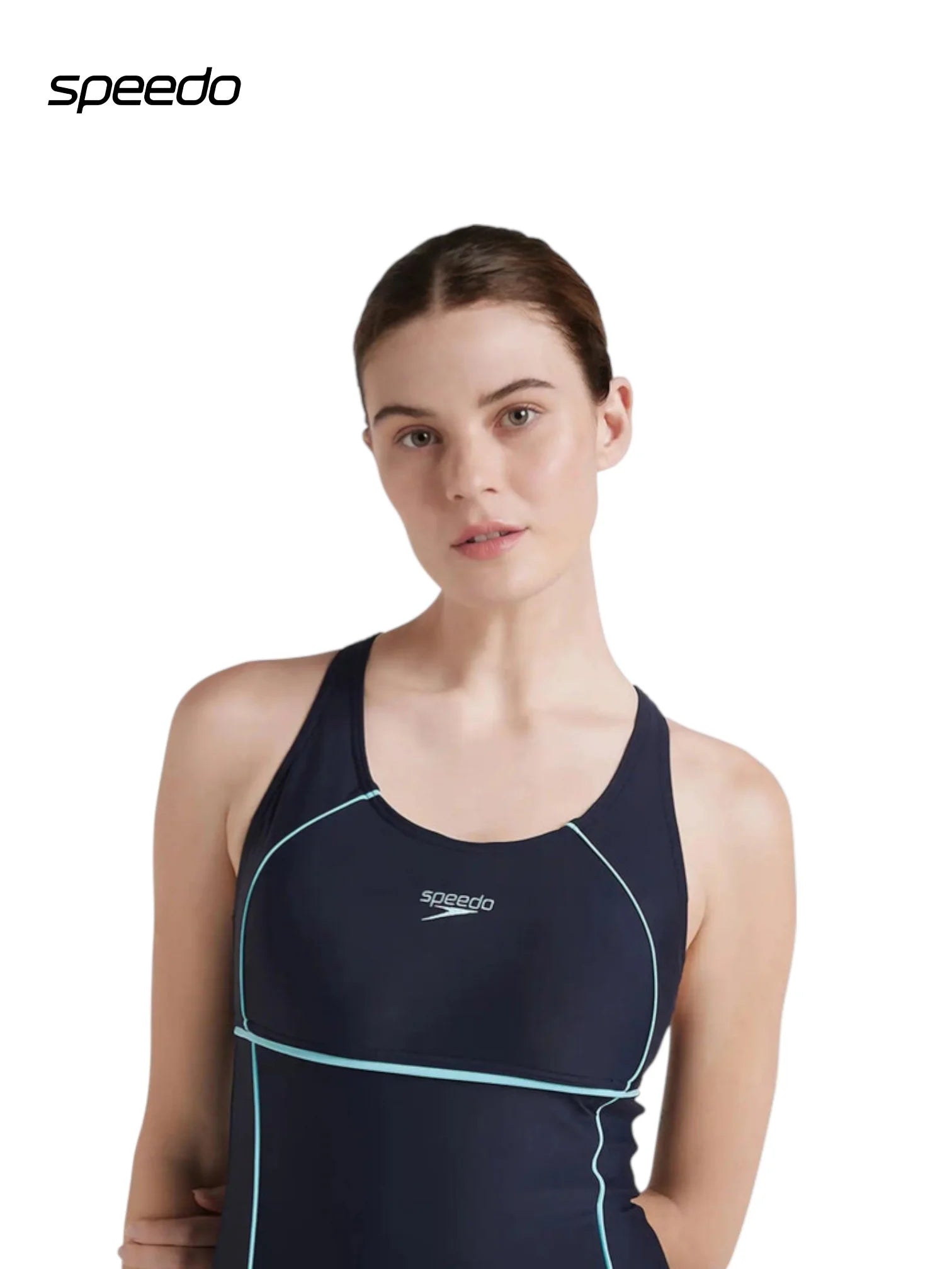 SPEEDO Women's Endurance 10 Classic Legsuit Swimwear - True Navy/Marine Blue