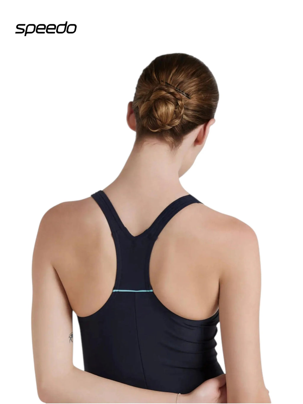 SPEEDO Women's Endurance 10 Classic Legsuit Swimwear - True Navy/Marine Blue