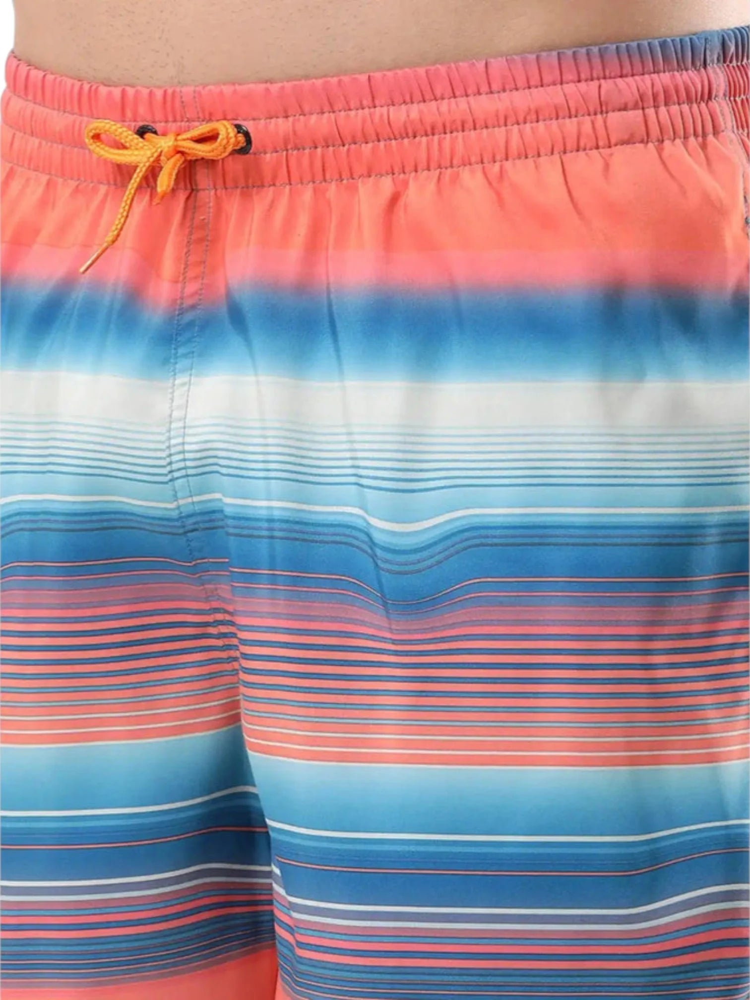 SPEEDO Men's Polyster Printed Leisure Watershorts - Pumpkin Spice/Fandango Pink
