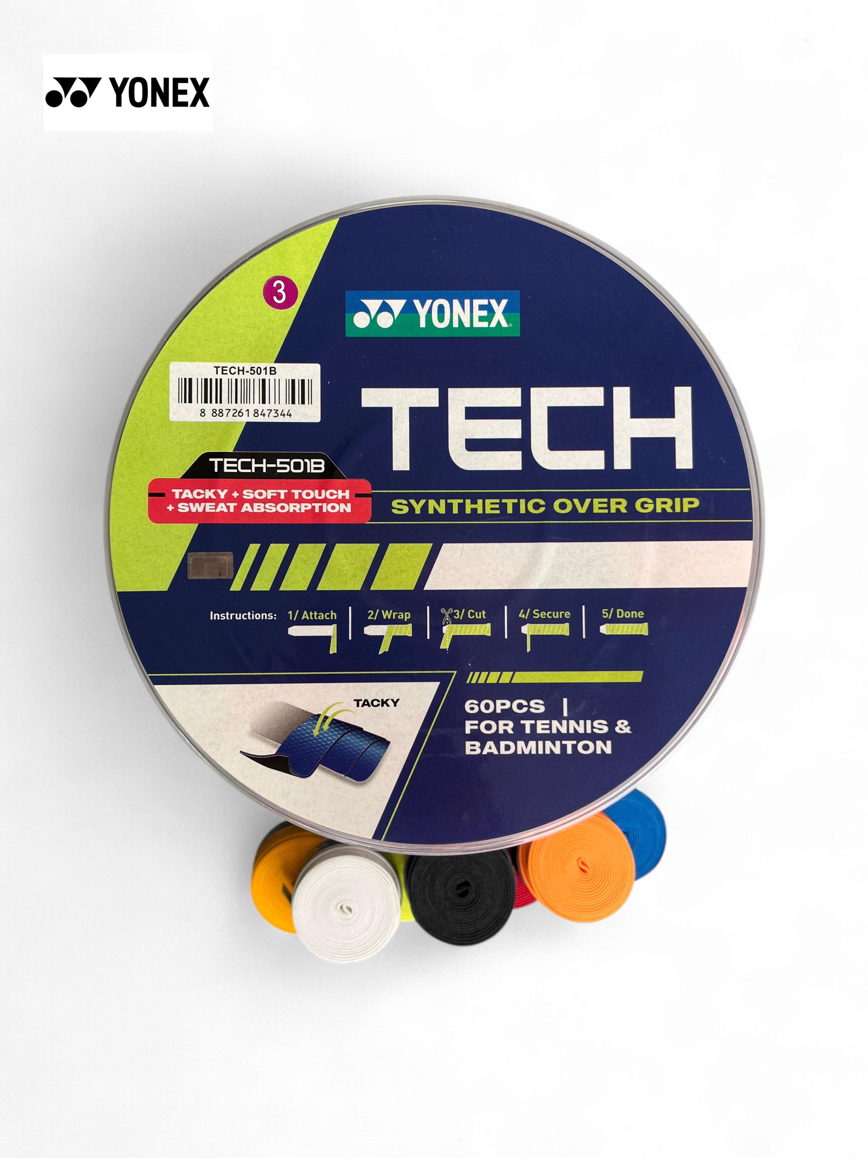 YONEX Tech-501B Badminton Grip (pack of 5/10 grips)