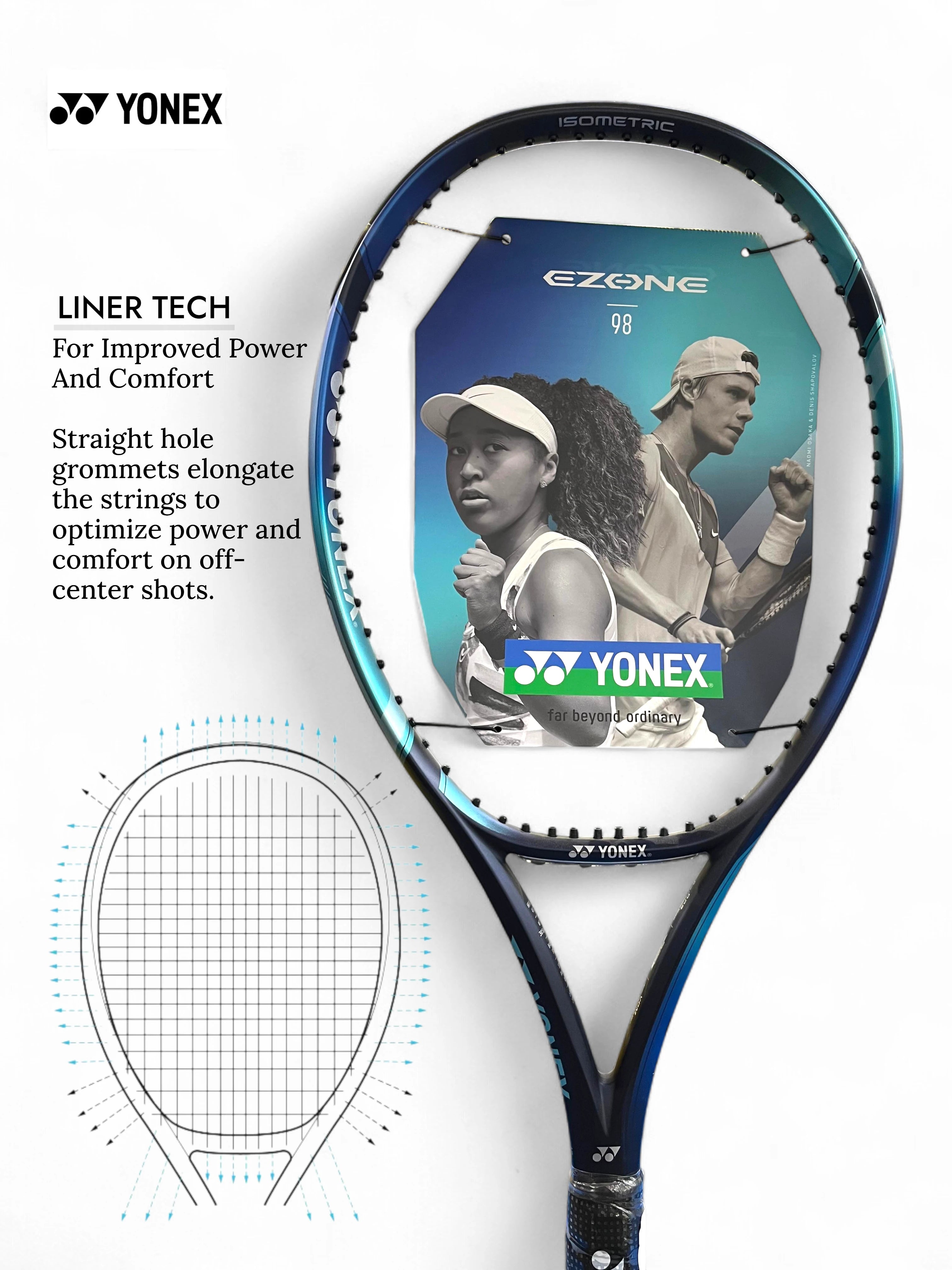 YONEX Ezone 98 Tennis Racquet (Unstrung, 305g)