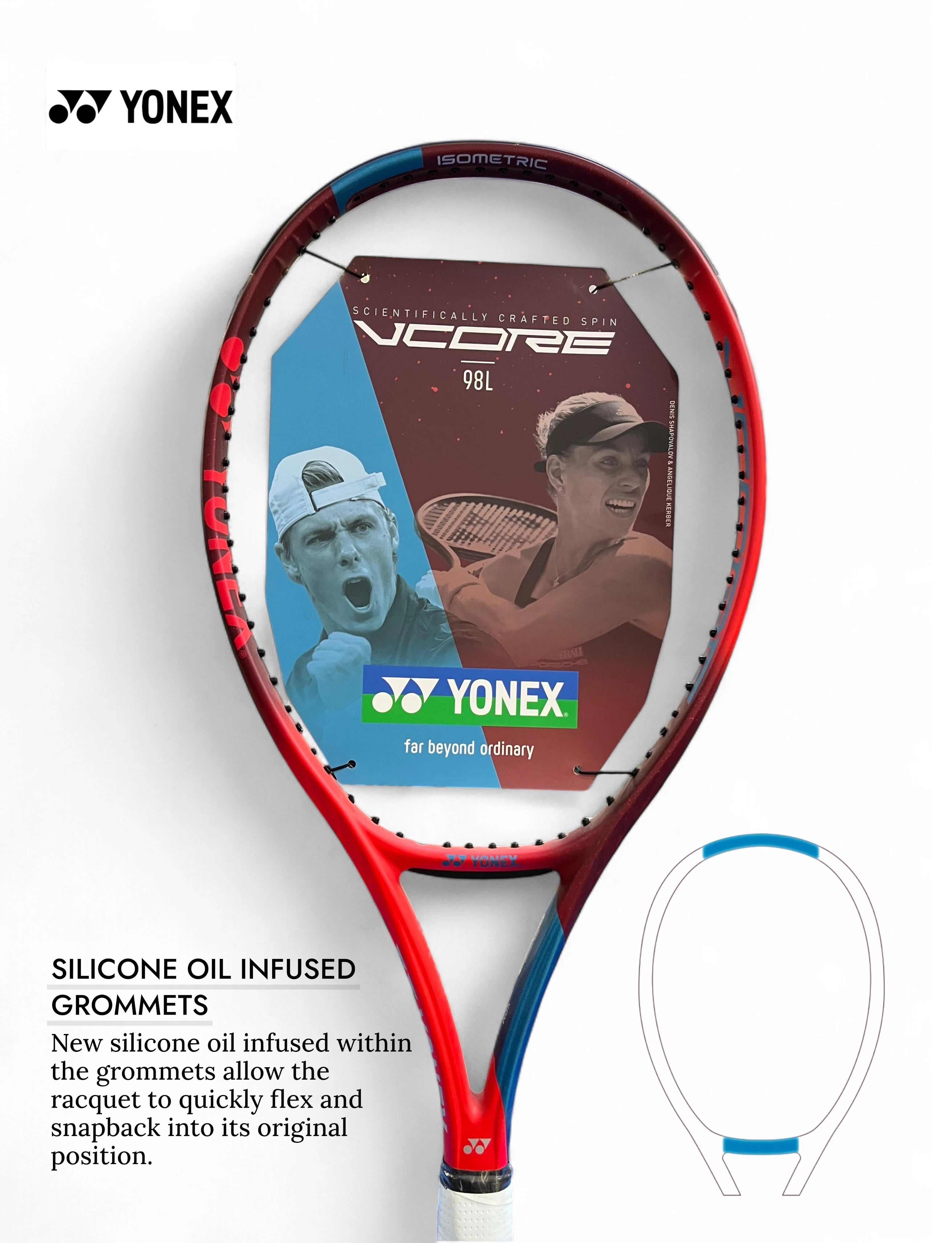 YONEX Vcore 98L Tennis Racquet (Unstrung , 285g)