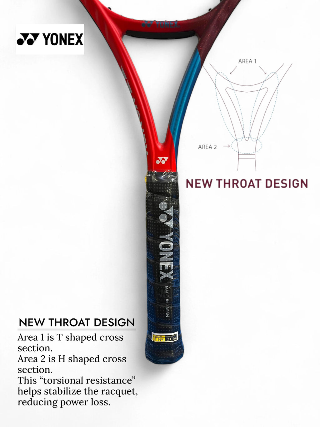 YONEX Vcore 98 Tennis Racquet (Unstrung, 305g)