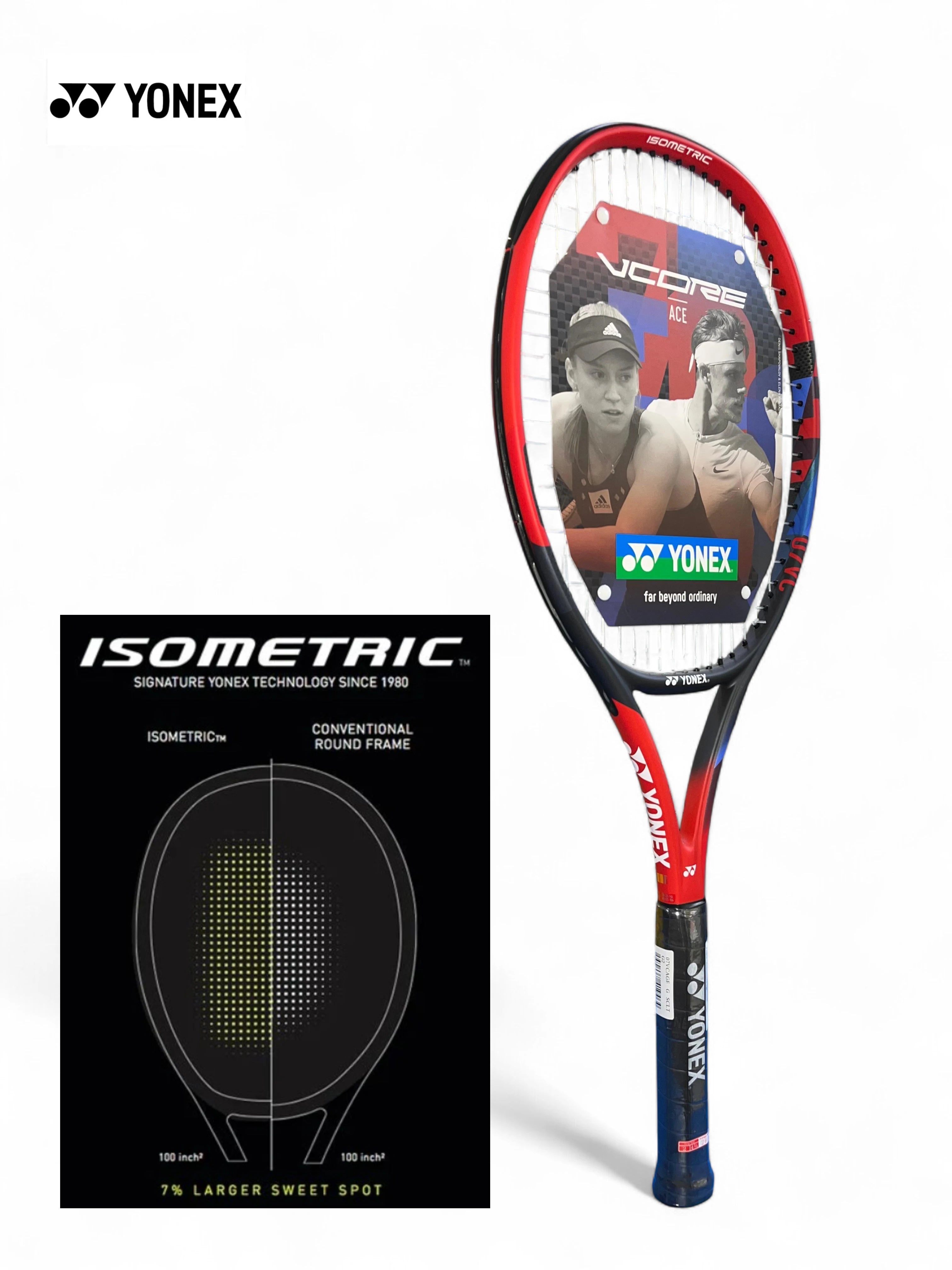 YONEX Vcore Ace Tennis Racquet (Strung, 260g)