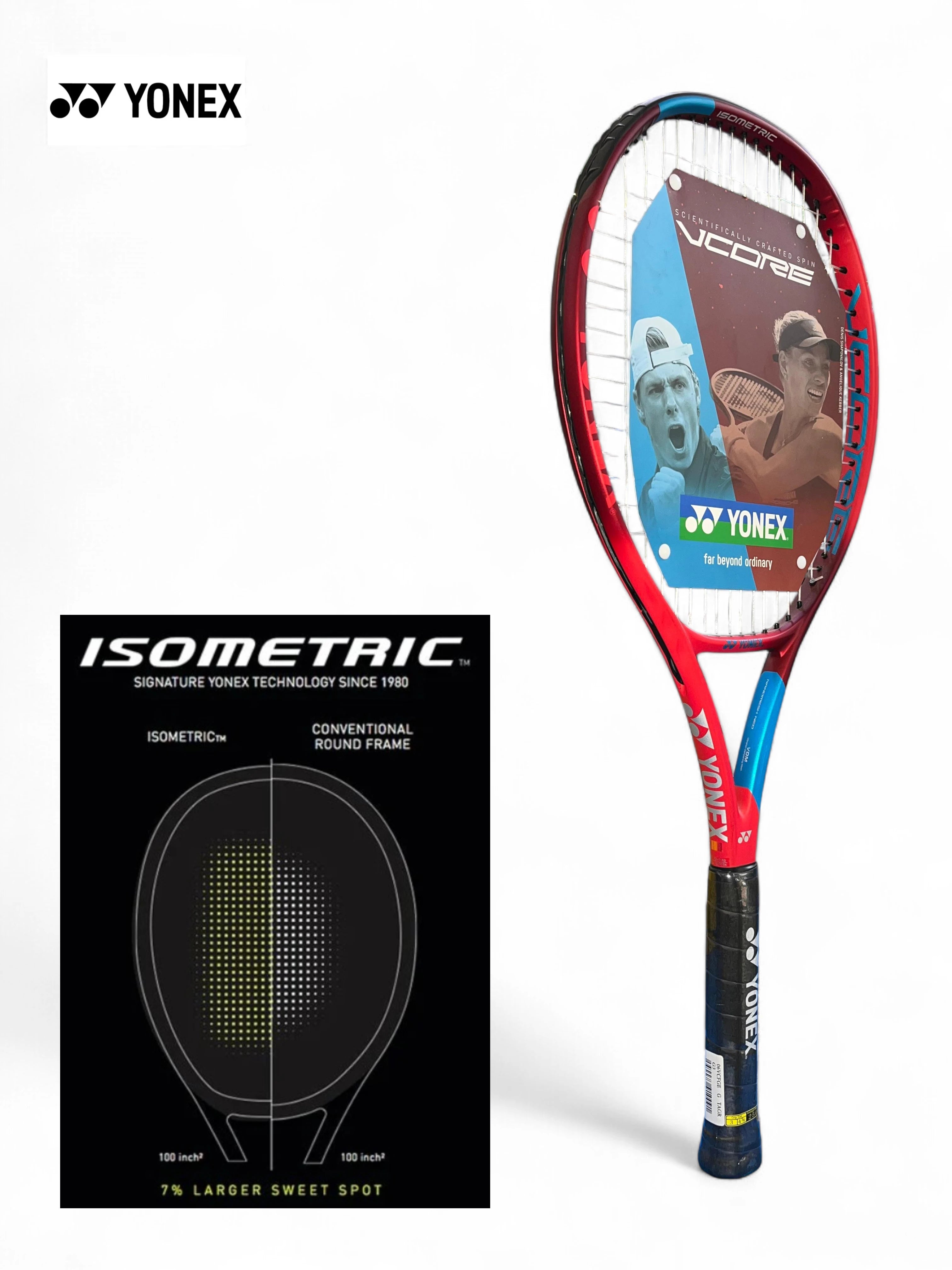 YONEX Vcore Feel Tennis Racquet (Strung, 250g)