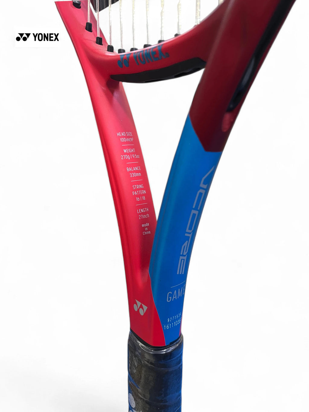 YONEX Vcore Game Tennis Racquet (Strung, 270g)