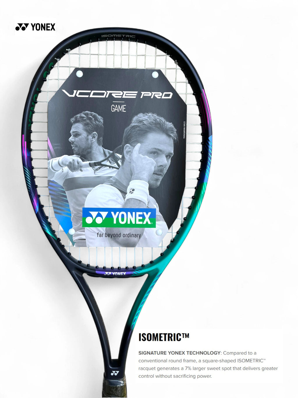 YONEX Vcore Pro Game Tennis Racquet (270g)