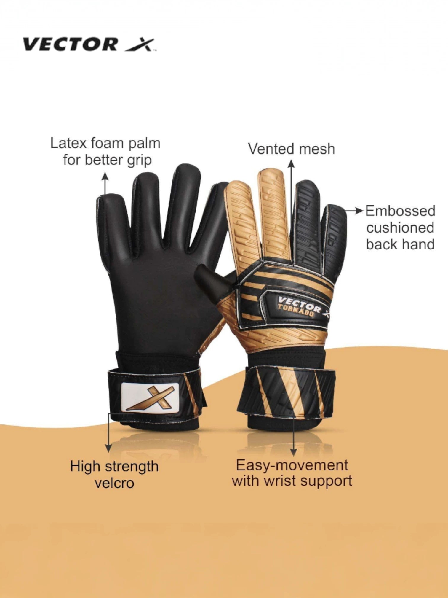 Vector X Tornado Goalkeeper Gloves