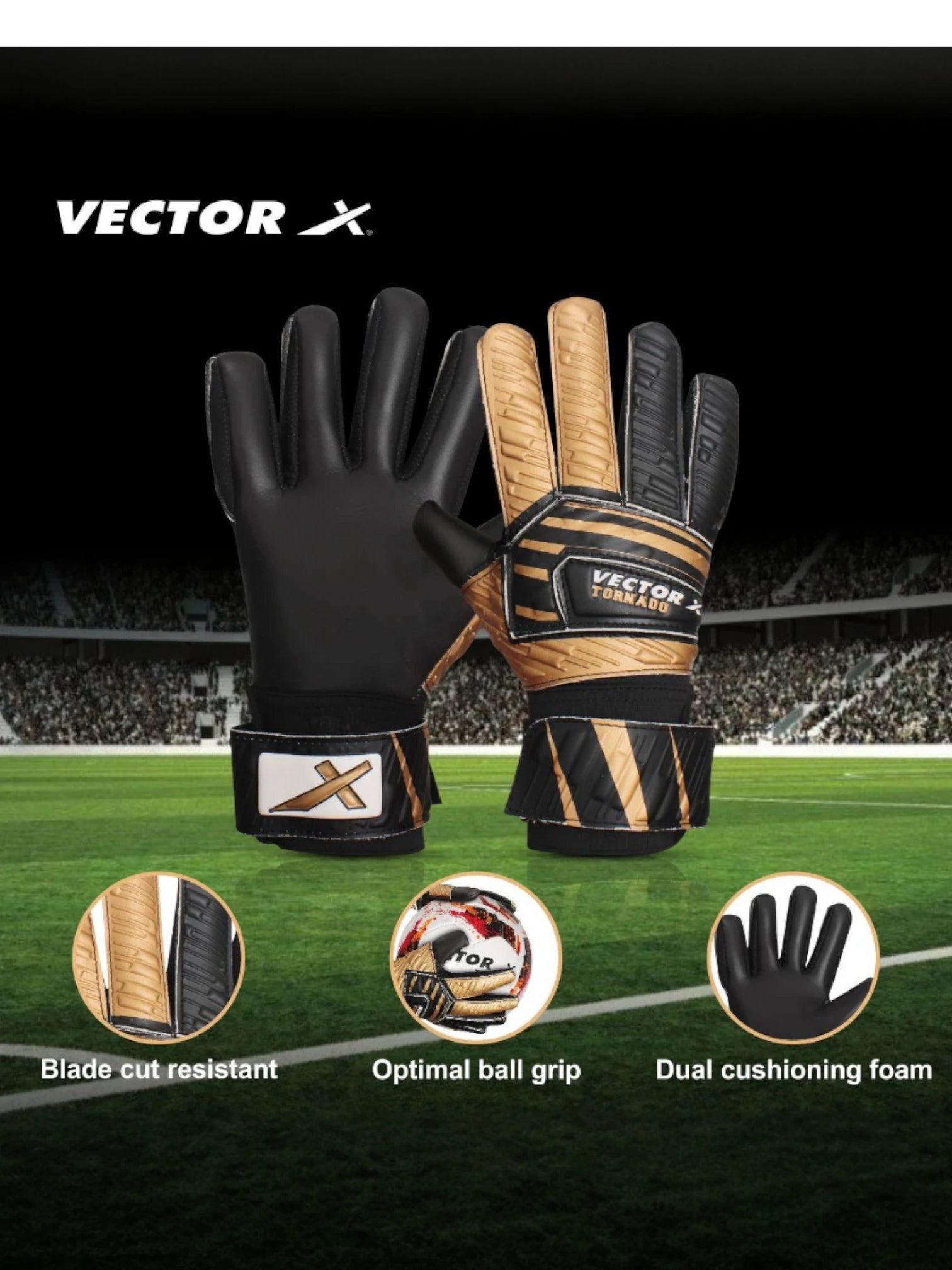Vector X Tornado Goalkeeper Gloves