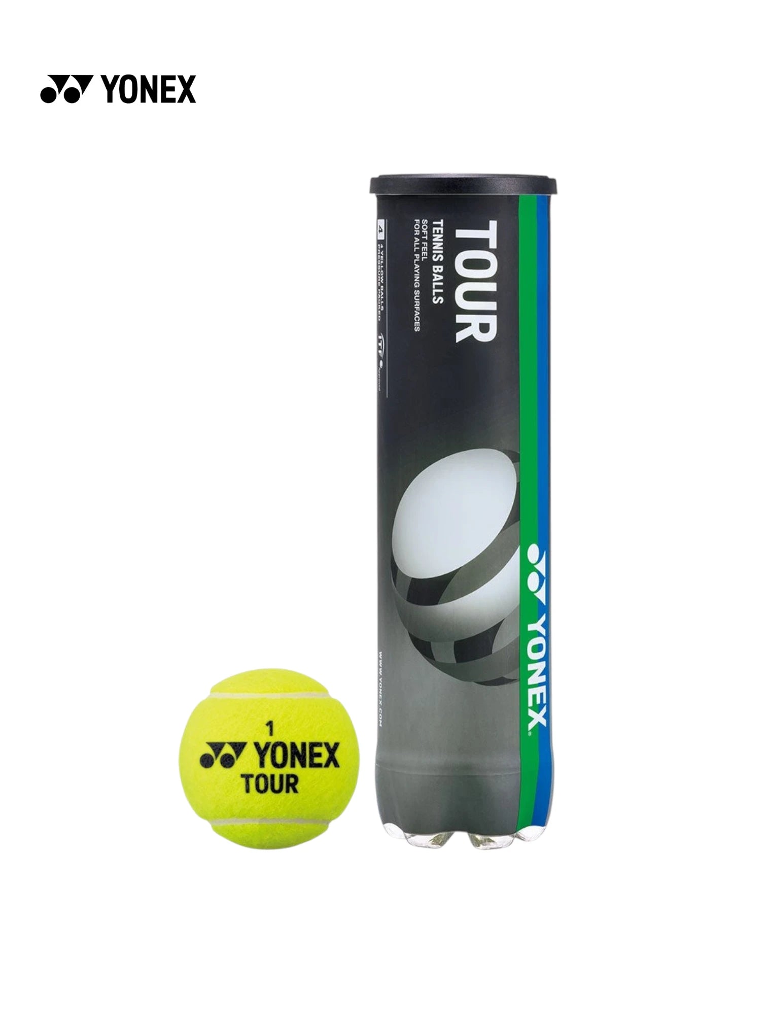 YONEX Tour Tennis Ball (4 Balls)