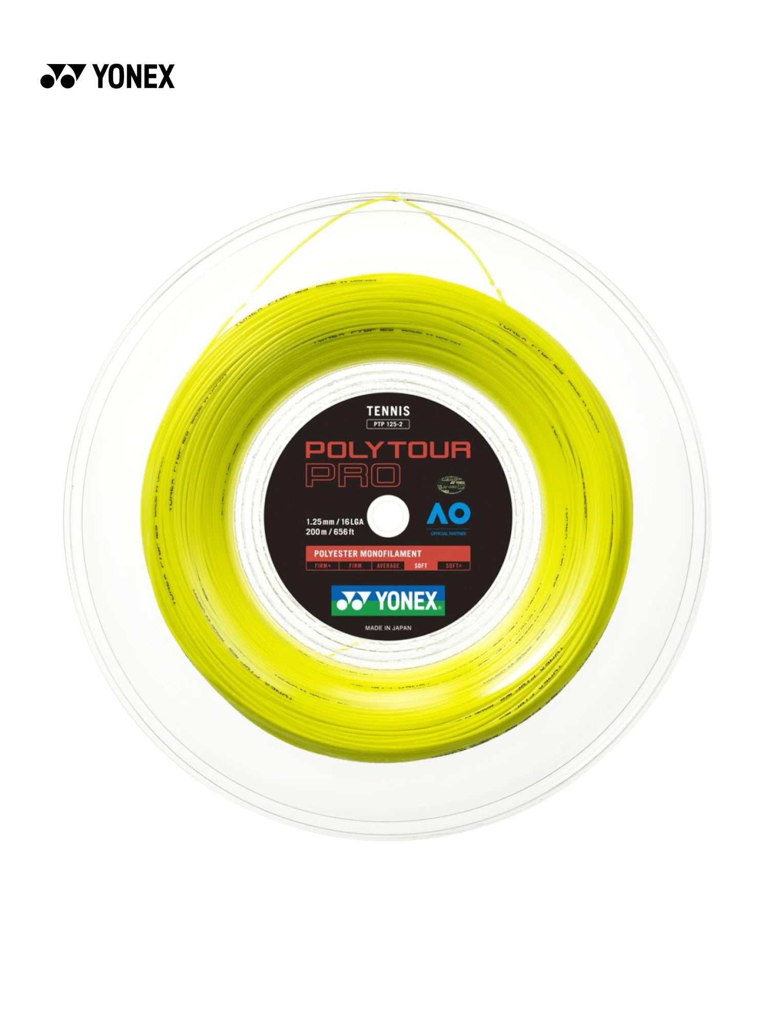 YONEX PolyTour Pro Tennis String (1.25 mm, 200 m)