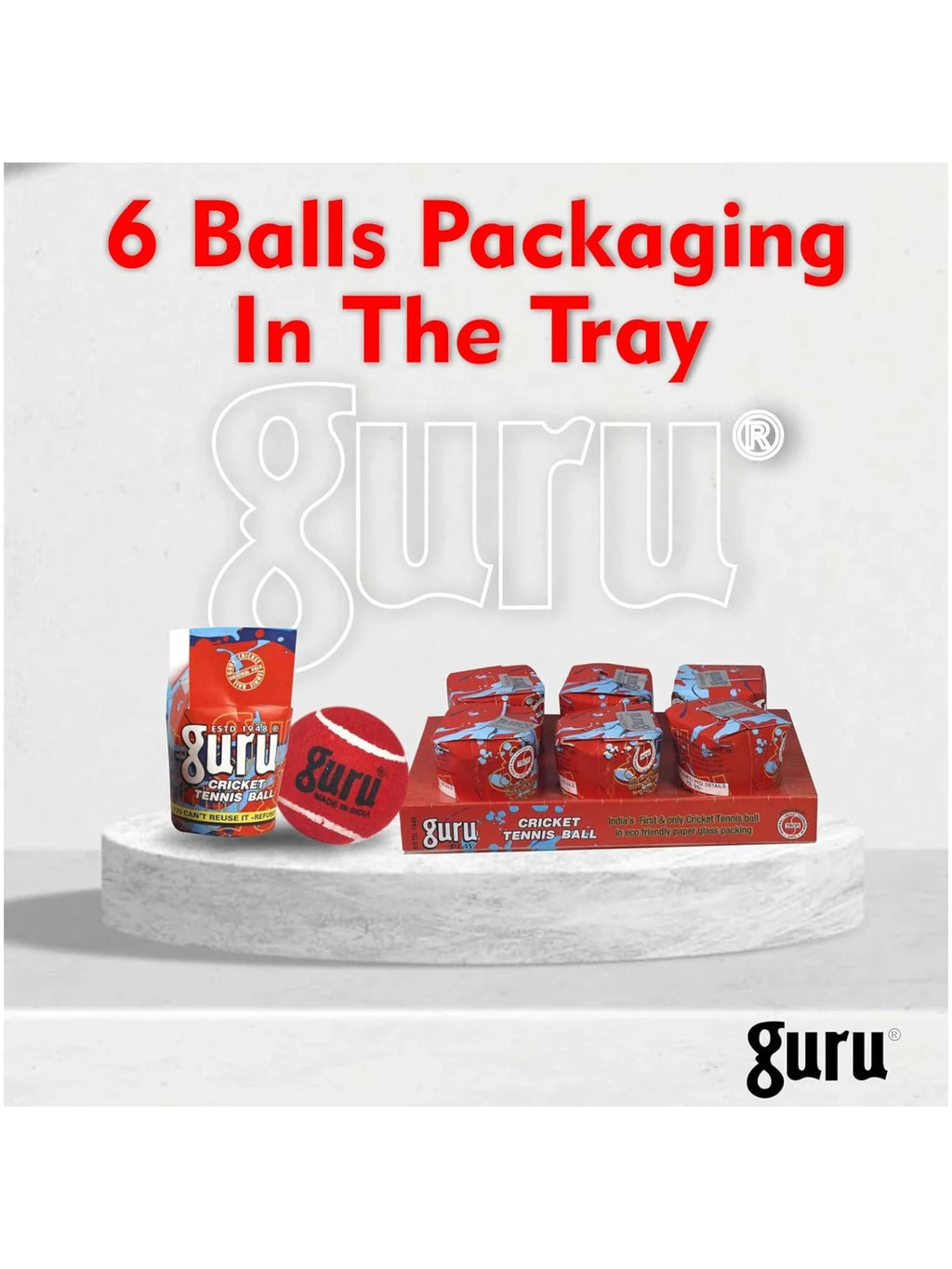 GURU Heavy Cricket Tennis Ball