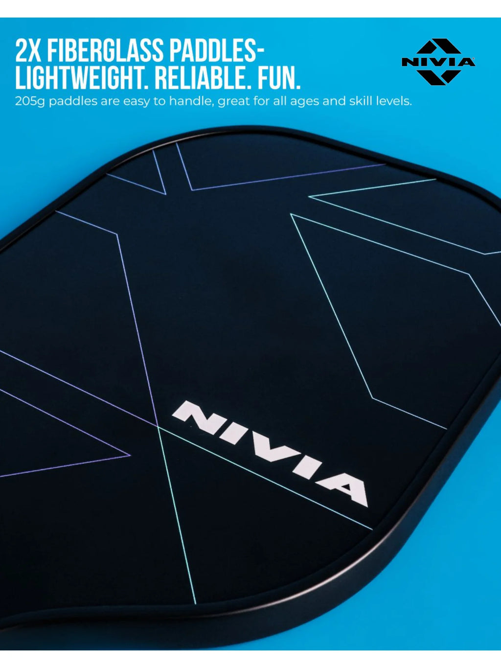 NIVIA K-700 Duo Pickleball Set