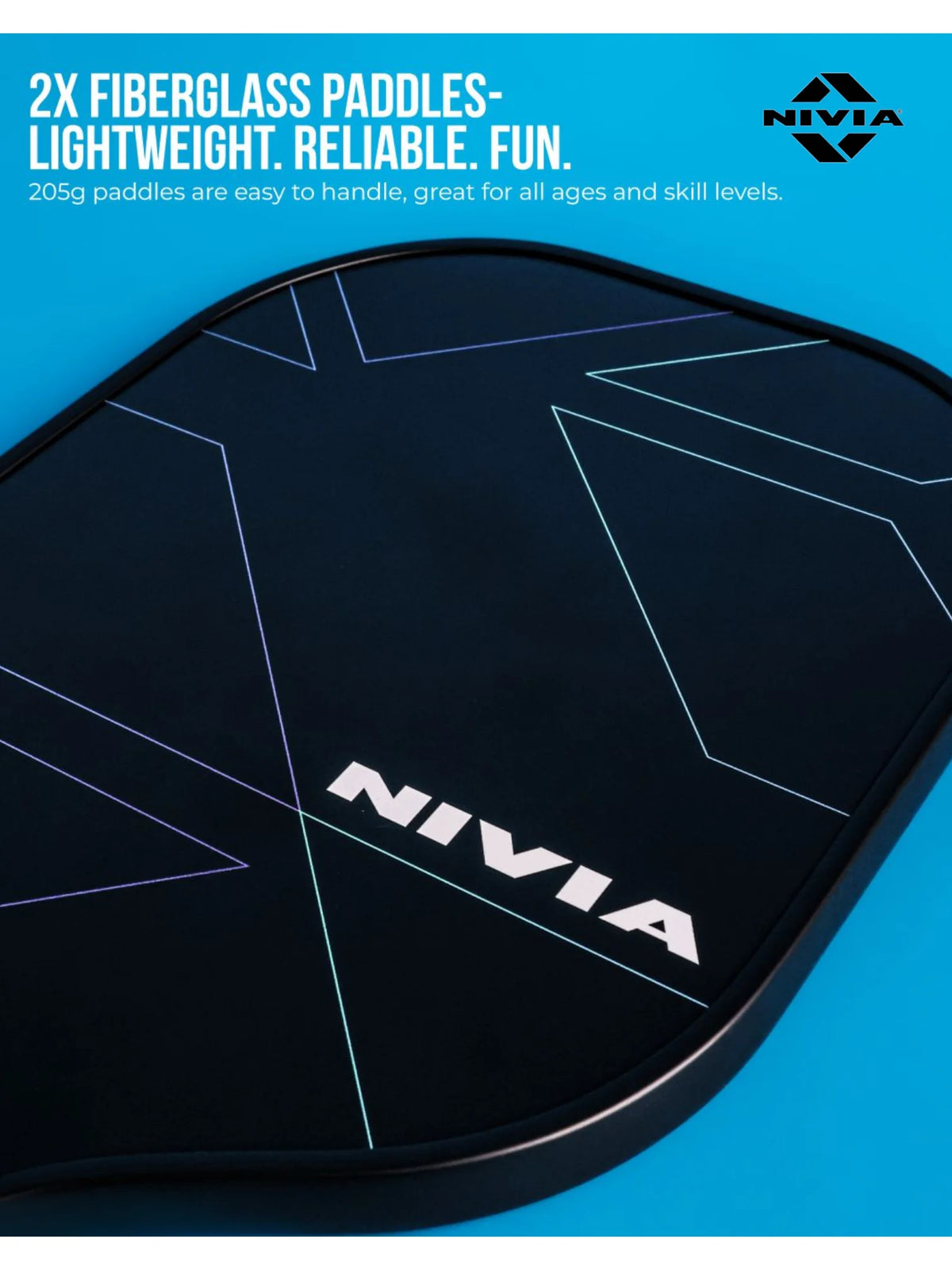 NIVIA K-700 Duo Pickleball Set