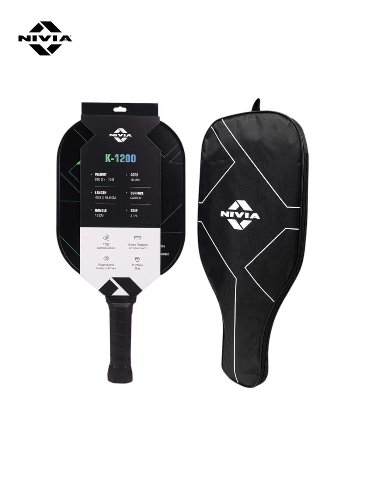 NIVIA K-1200 Pickleball Paddle