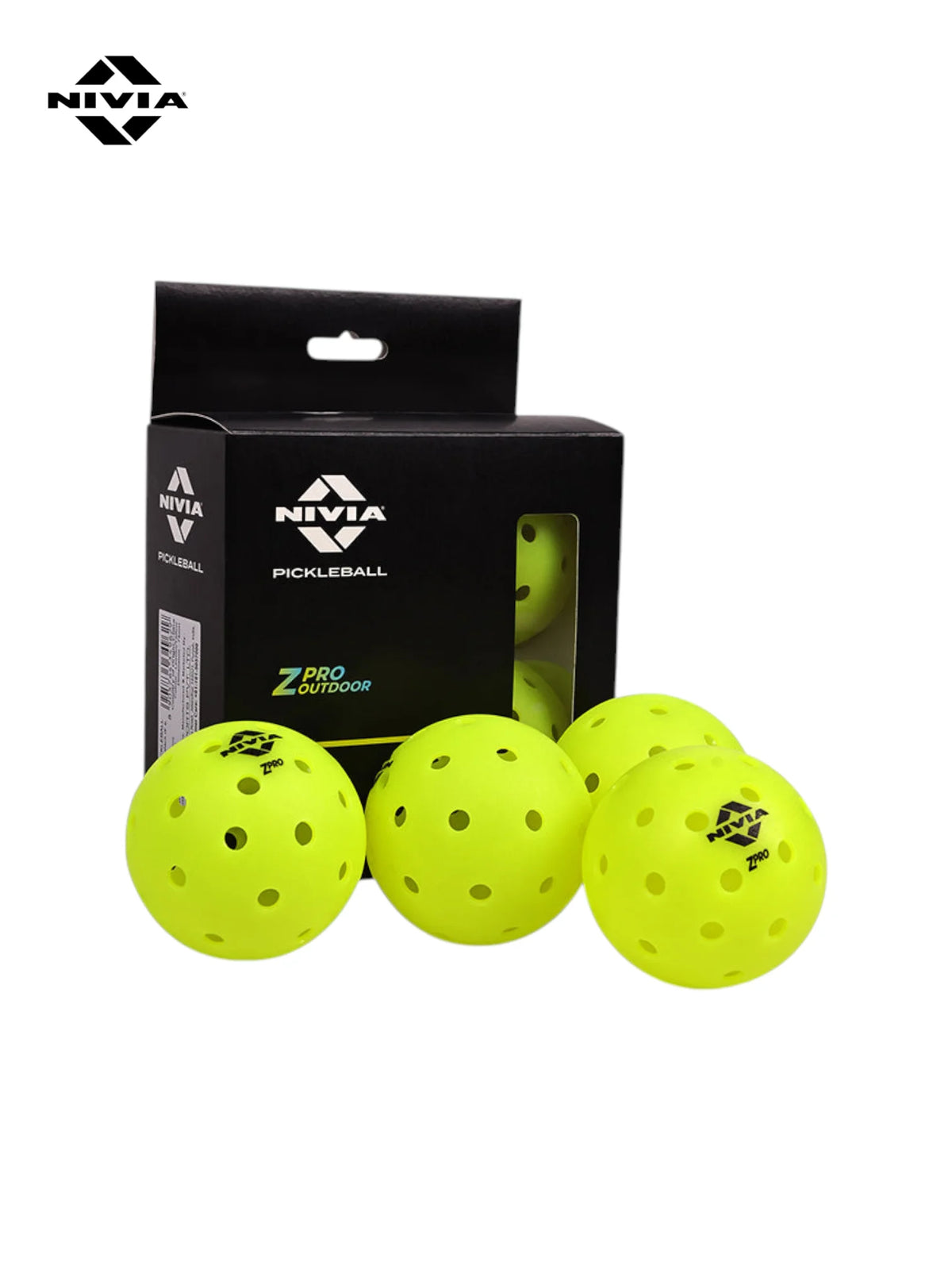 NIVIA ZPRO Pickleball (Pack of 4)