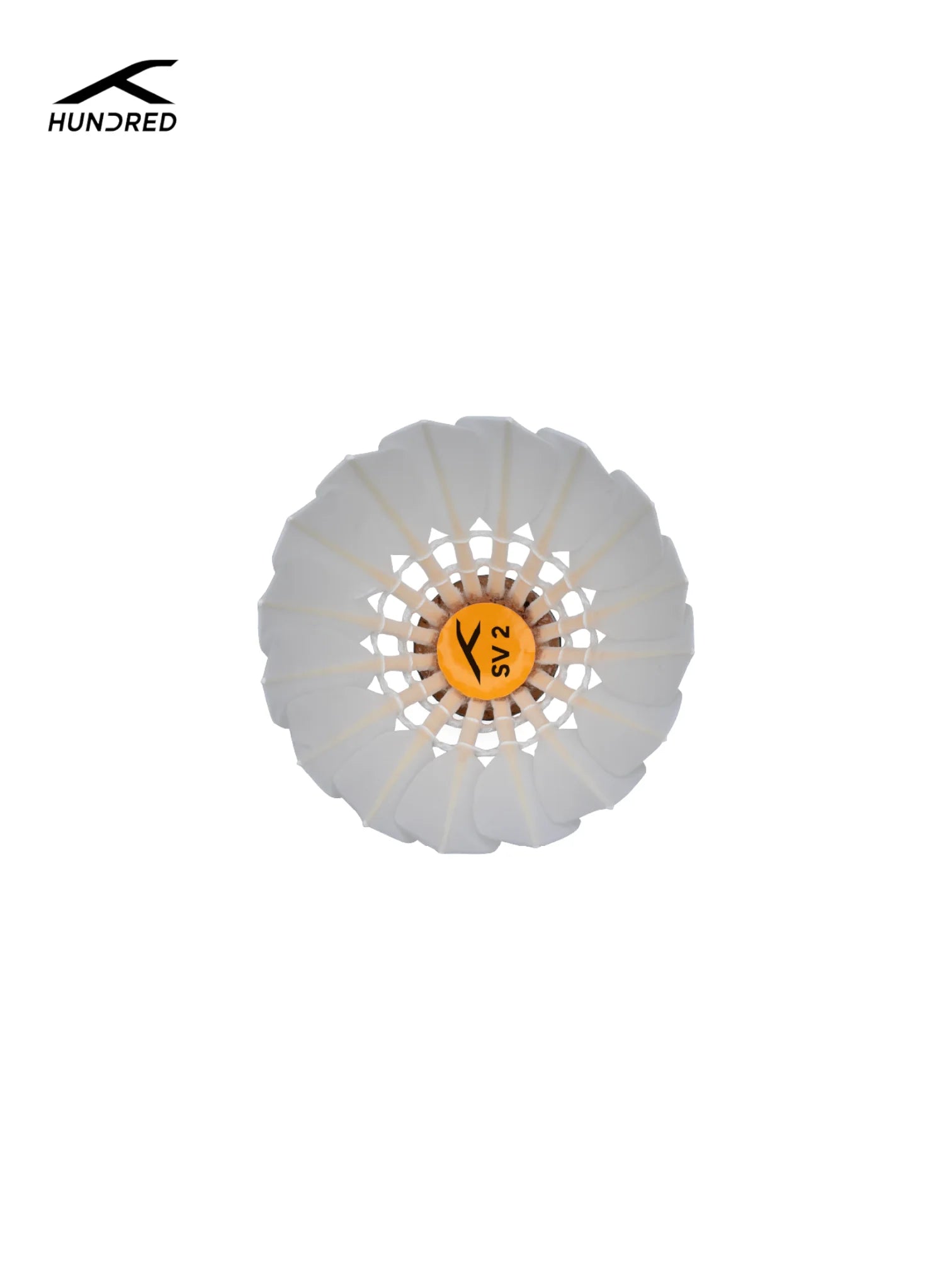 HUNDRED SV 2 Feather Shuttlecock (Pack of 15)
