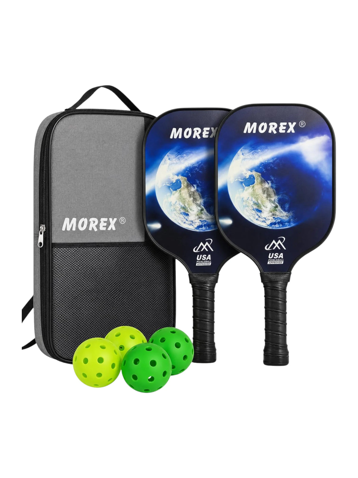 MOREX PIckleball Racket Set with 4 Balls