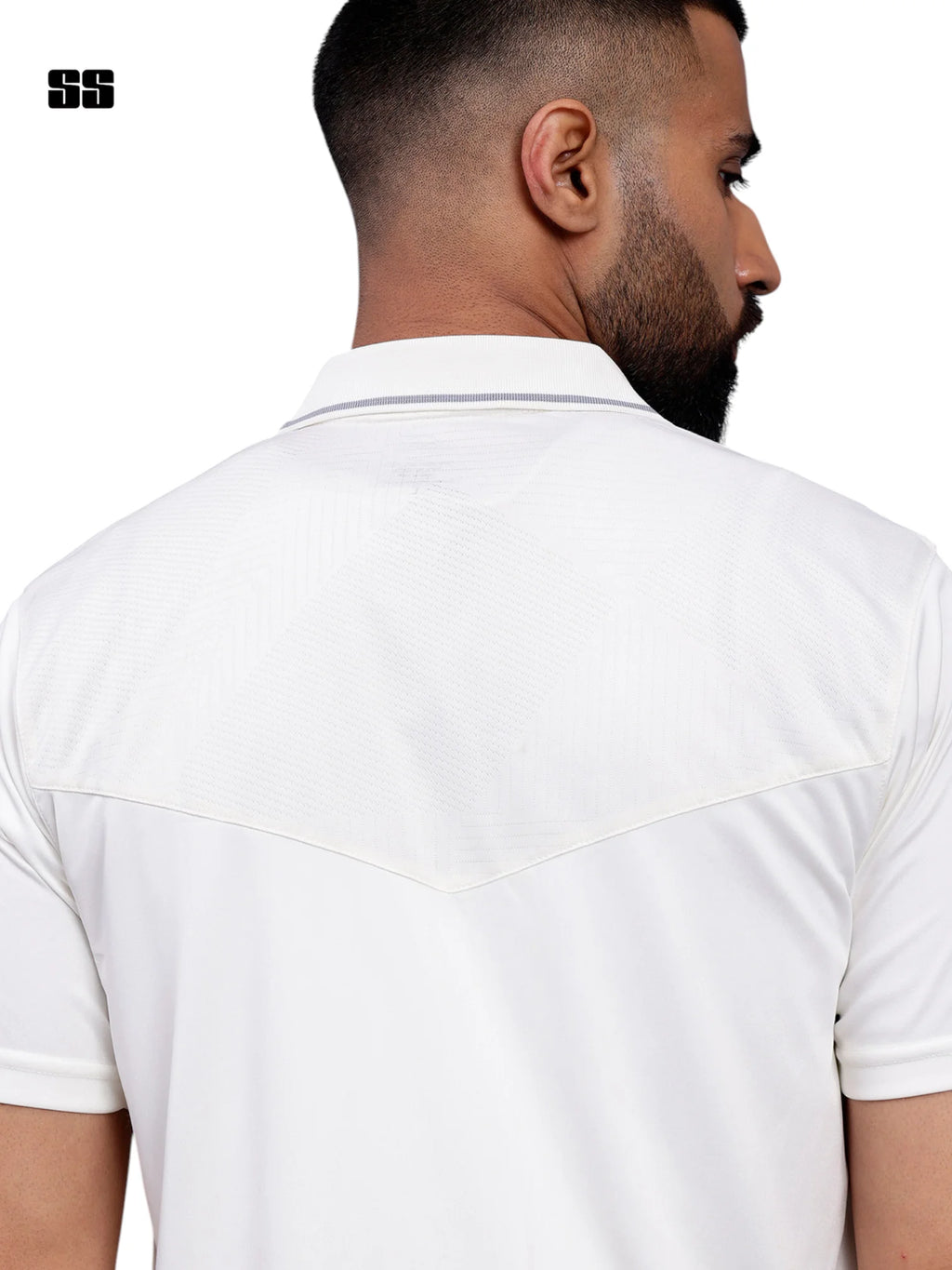 SS Cricket White Premium T-Shirt - H/S