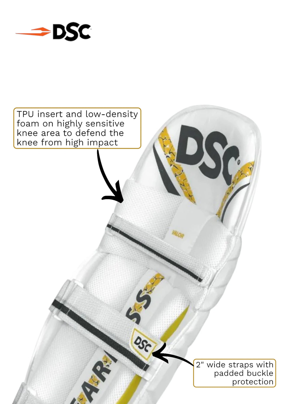 DSC Valor Batting Leg Guards