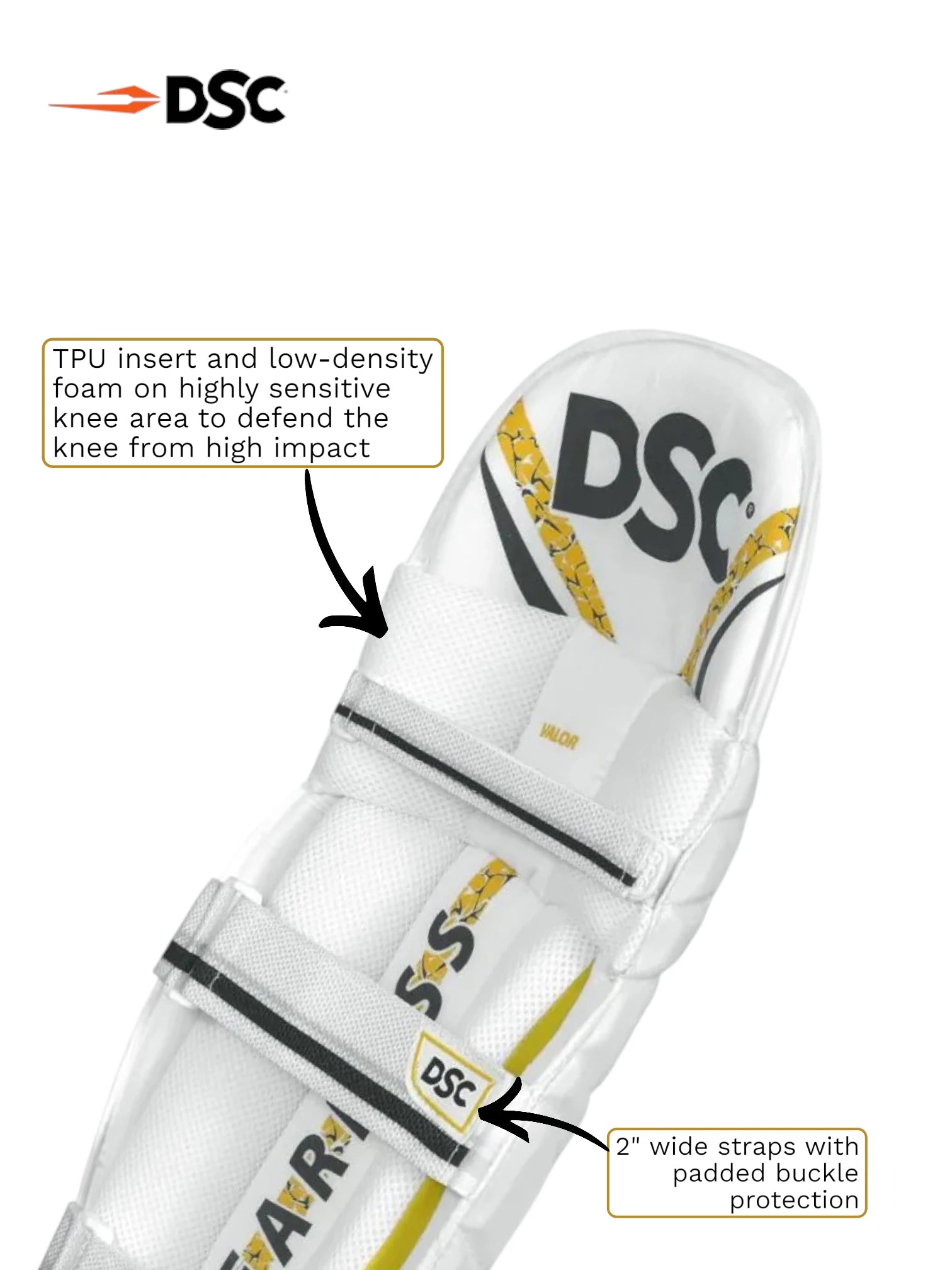 DSC Valor Batting Leg Guards